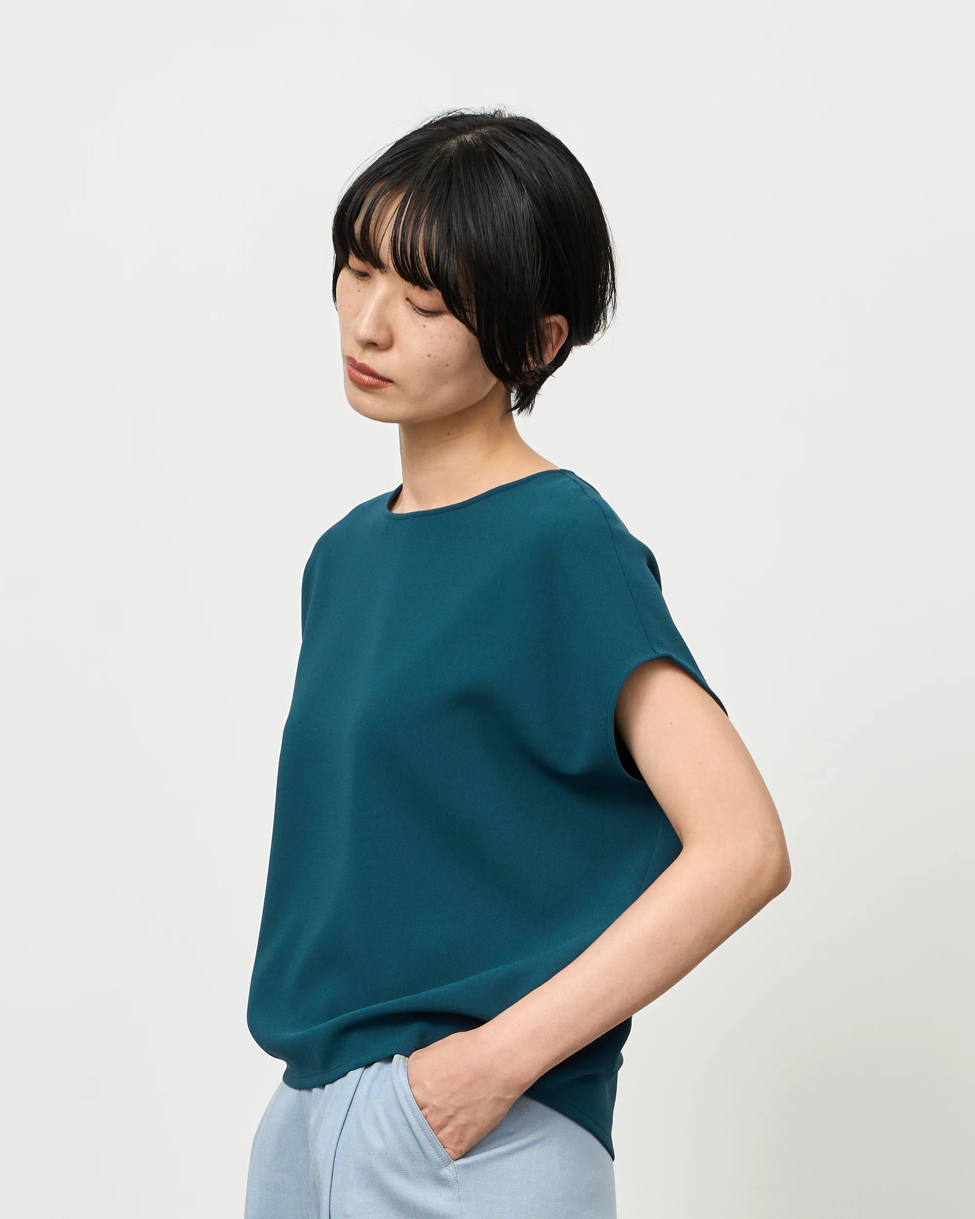 ショートスリーブコクーンブラウス - Image 12