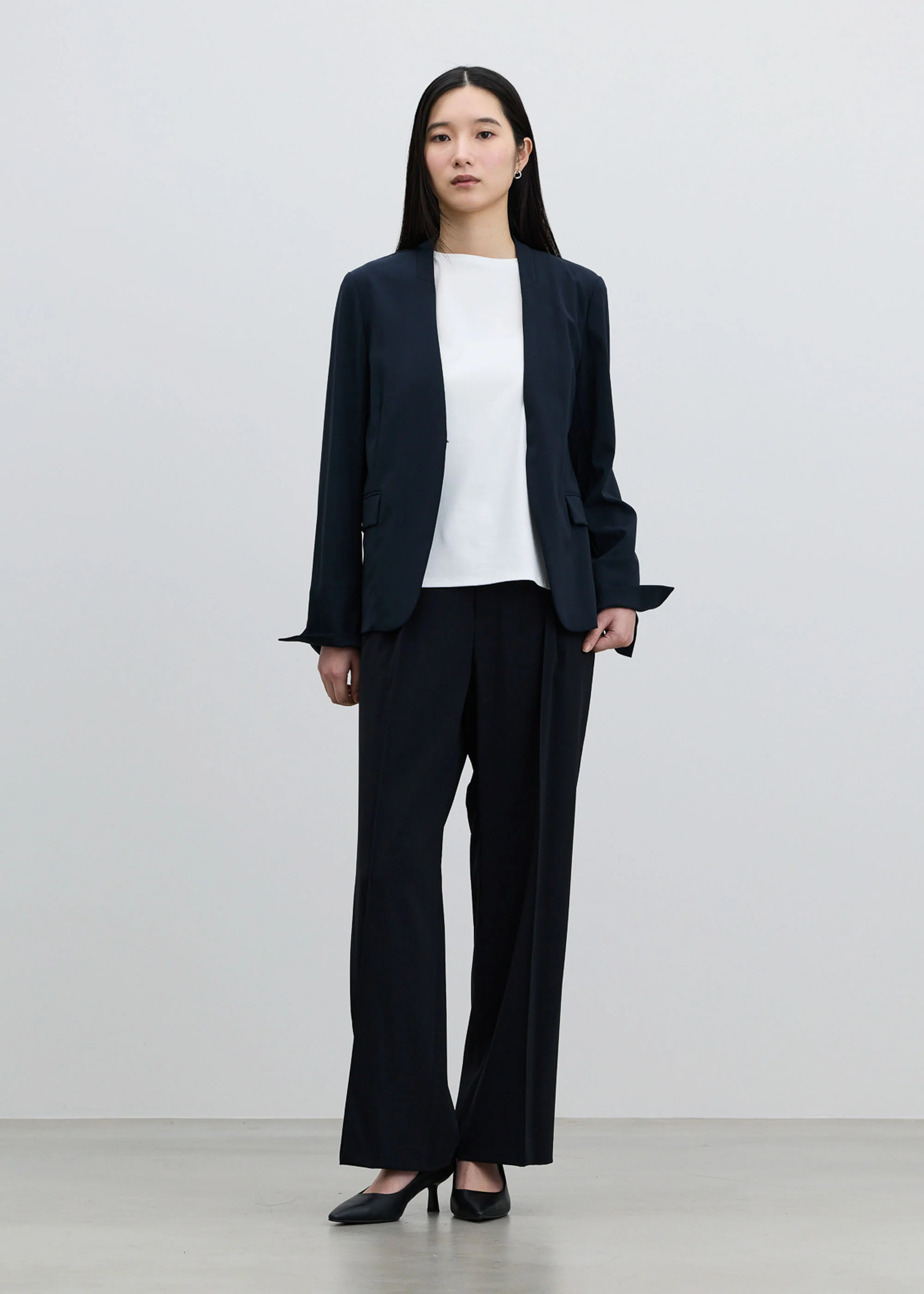エアリーストレッチノーカラージャケット - Image 11