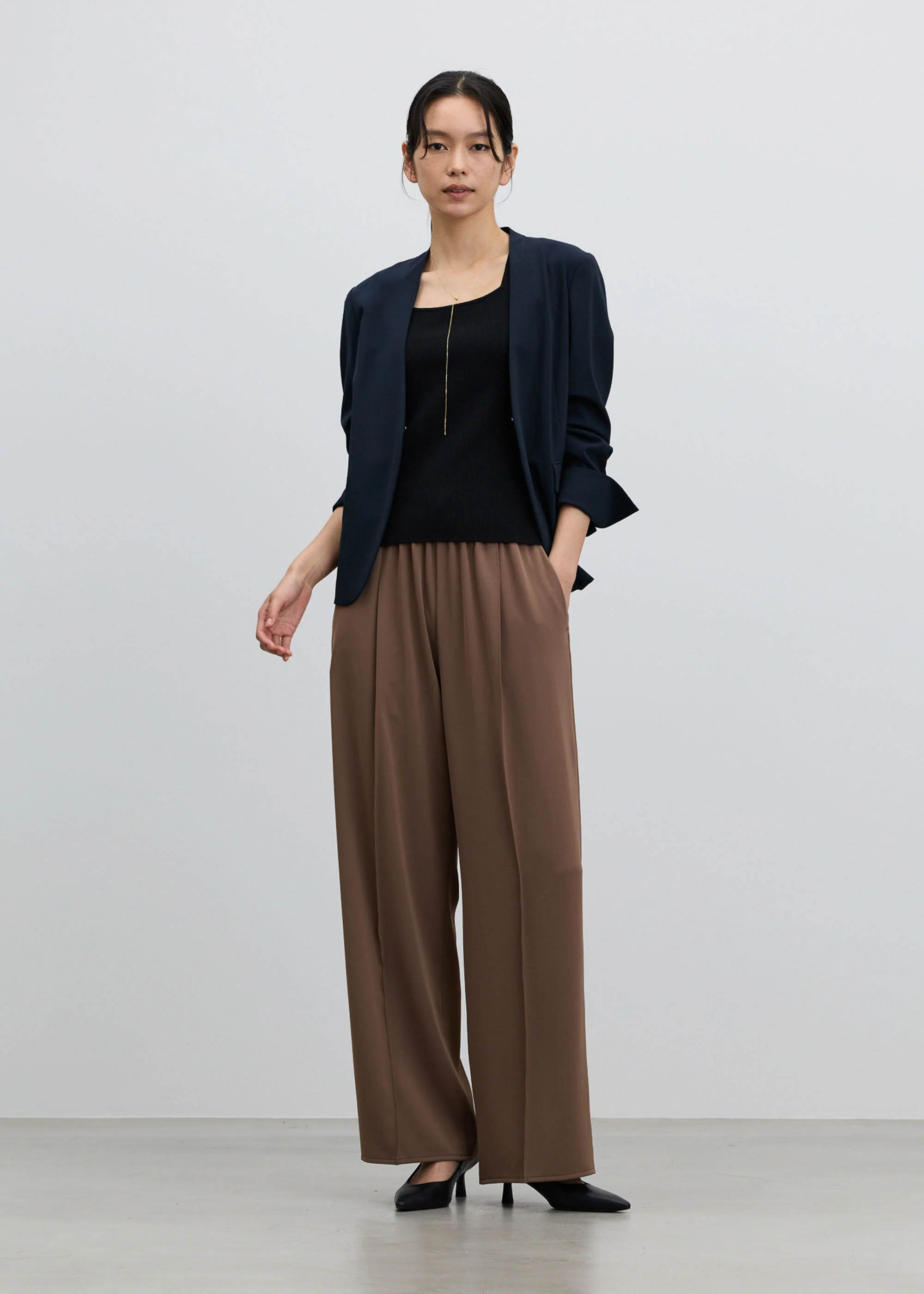 エアリーストレッチノーカラージャケット - Image 16