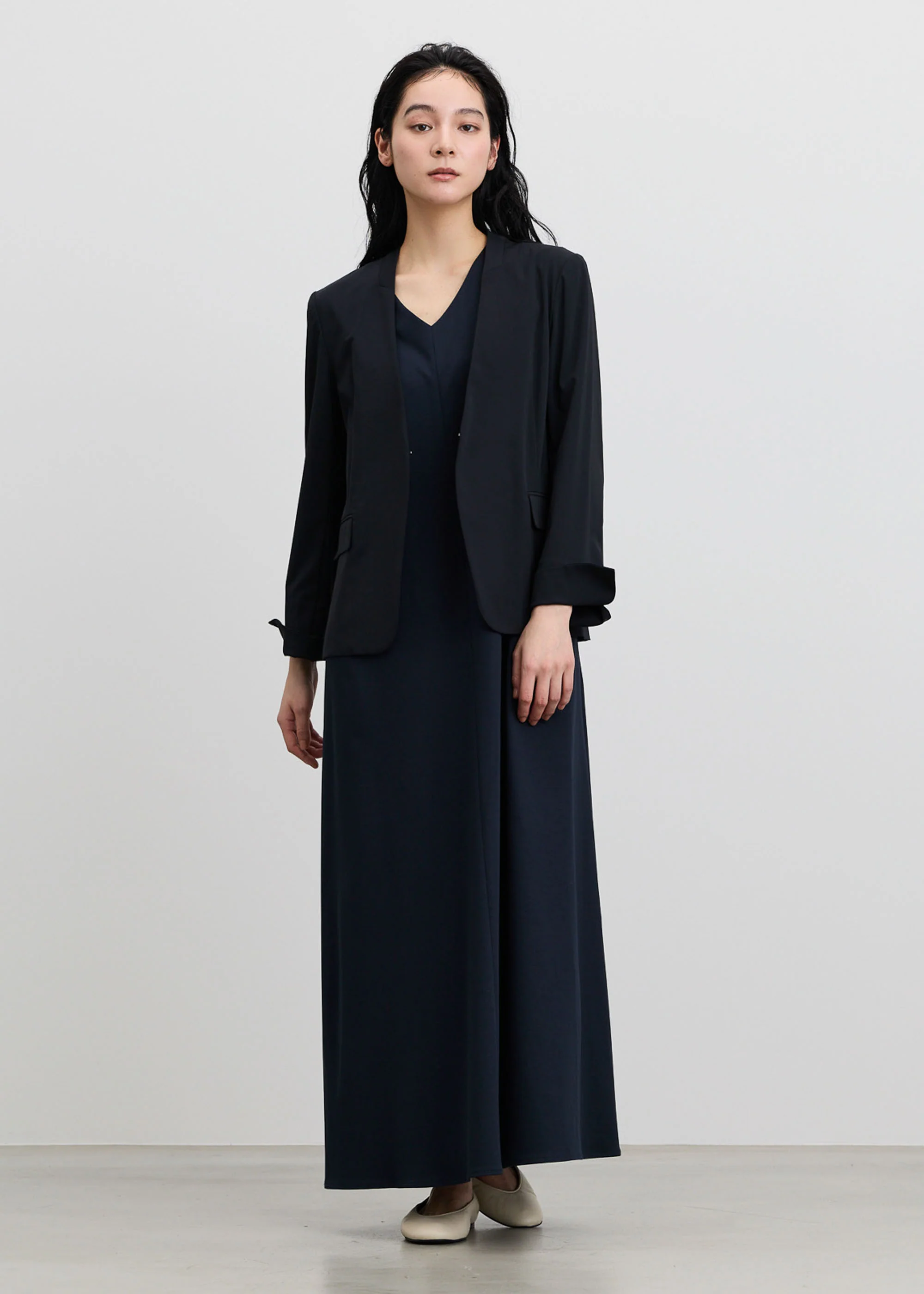 エアリーストレッチノーカラージャケット - Image 17