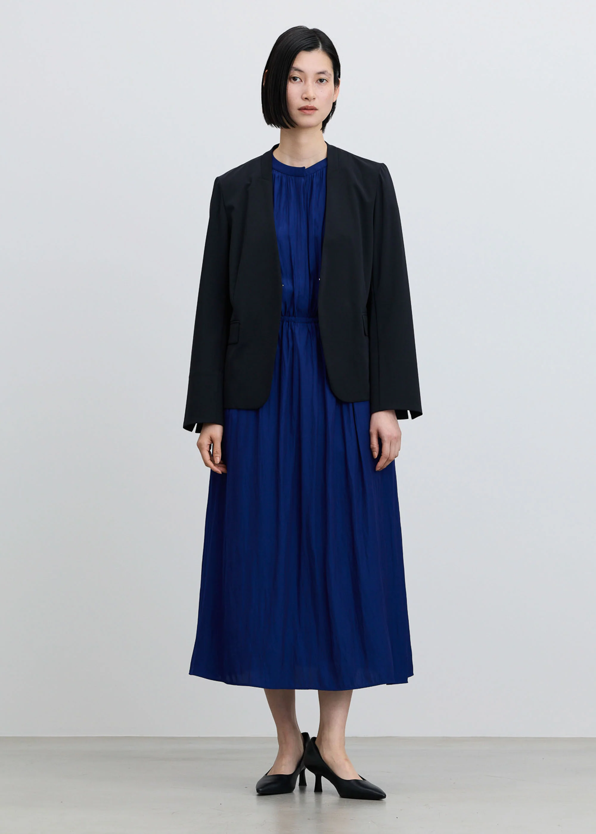 エアリーストレッチノーカラージャケット - Image 18
