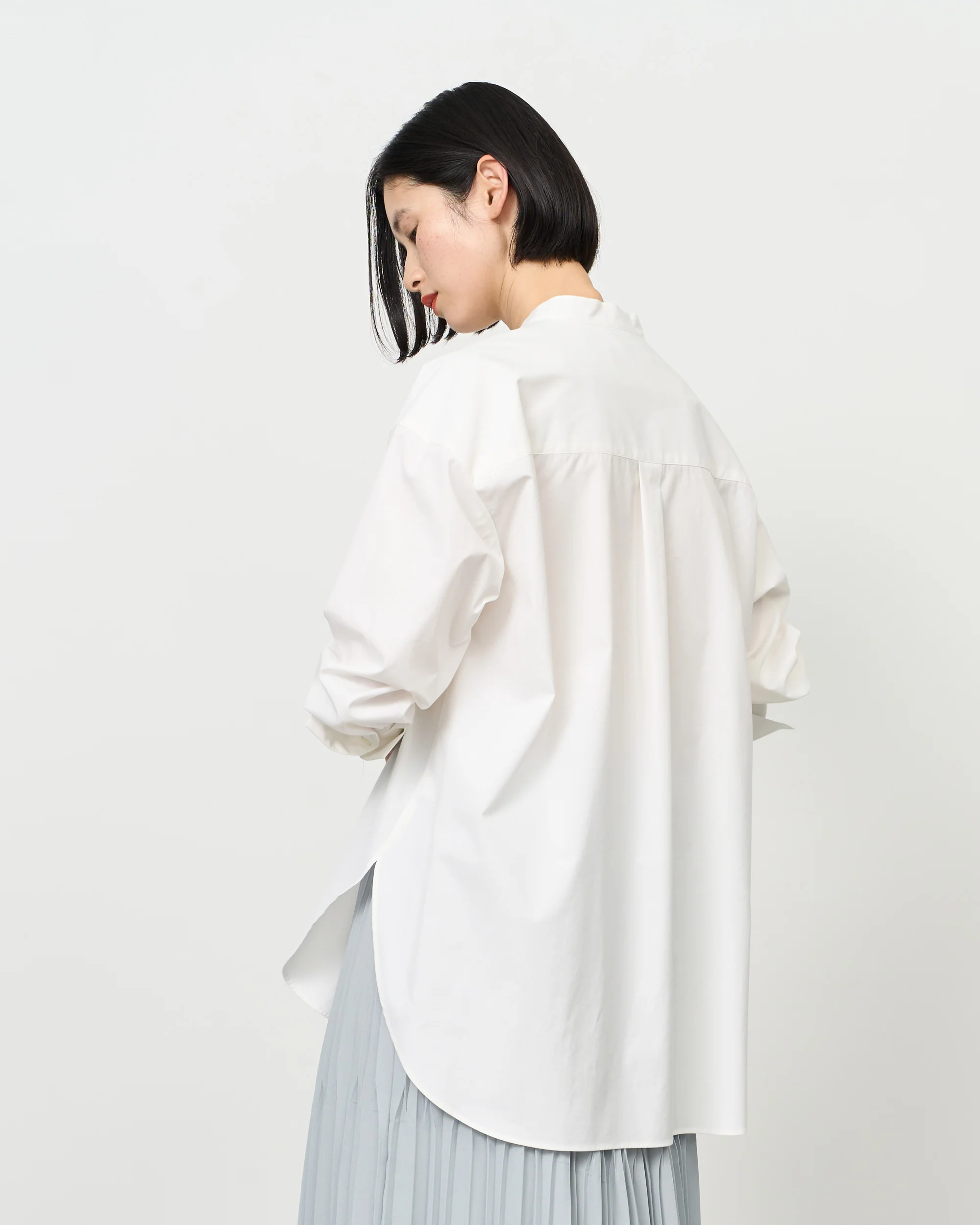 バンドカラーロングシャツ - Image 20