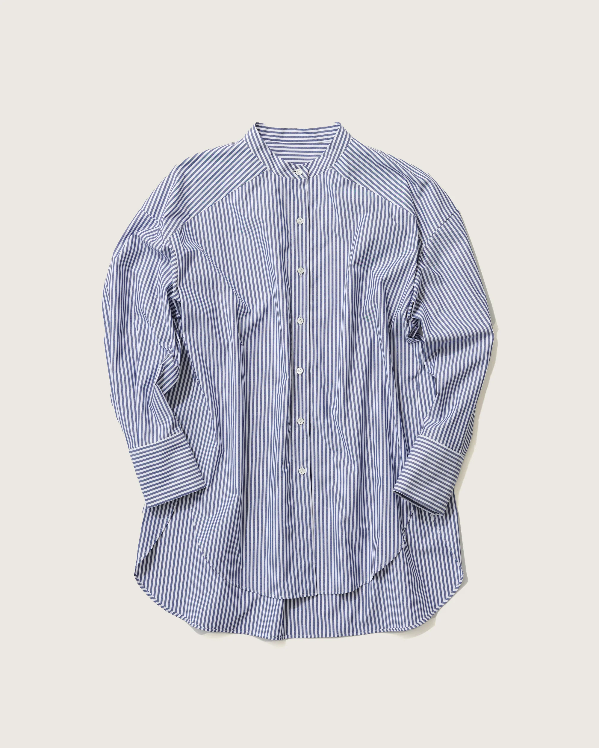バンドカラーロングシャツ - Image 7