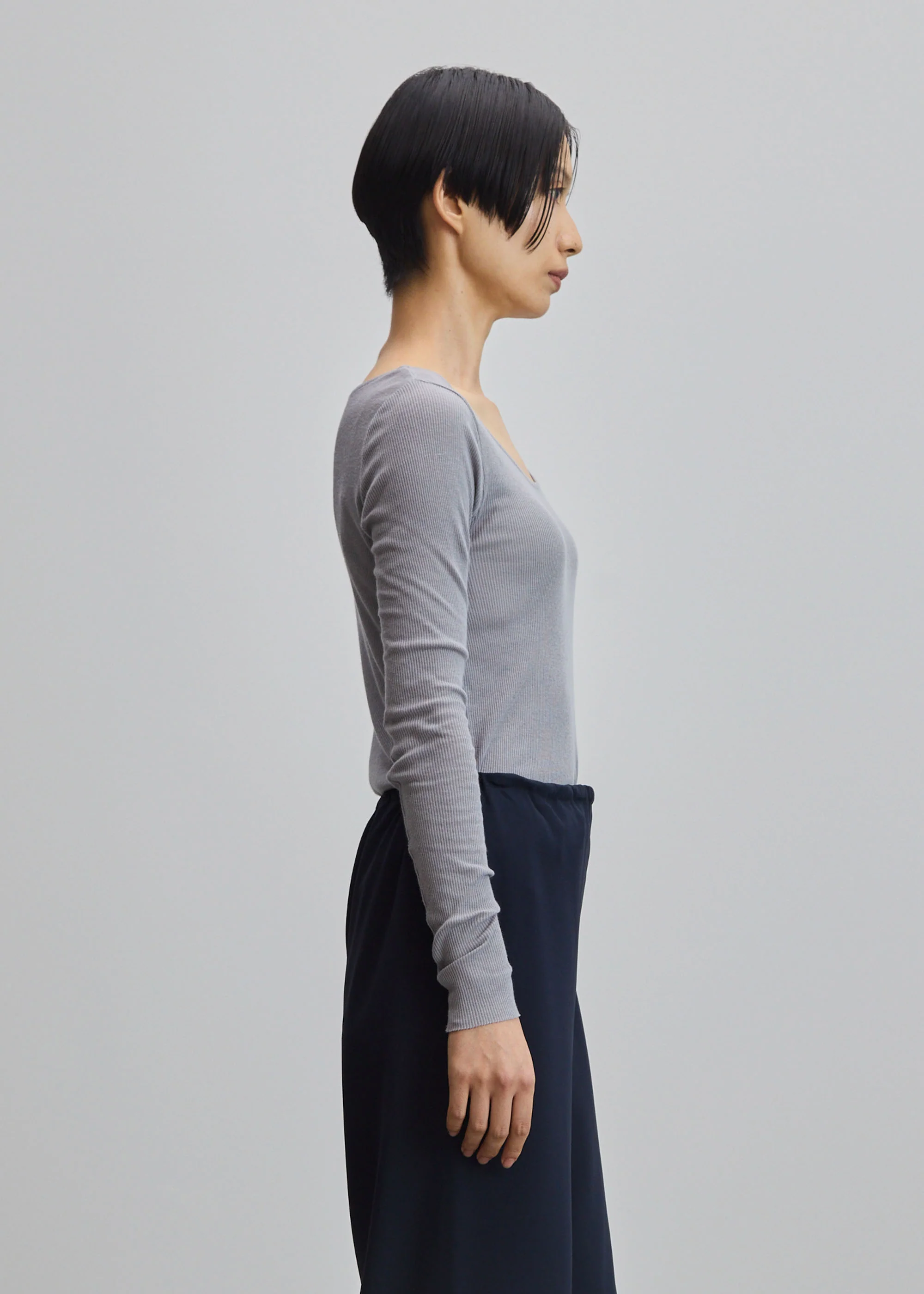 カシミヤ混2WAYカットソー - Image 10