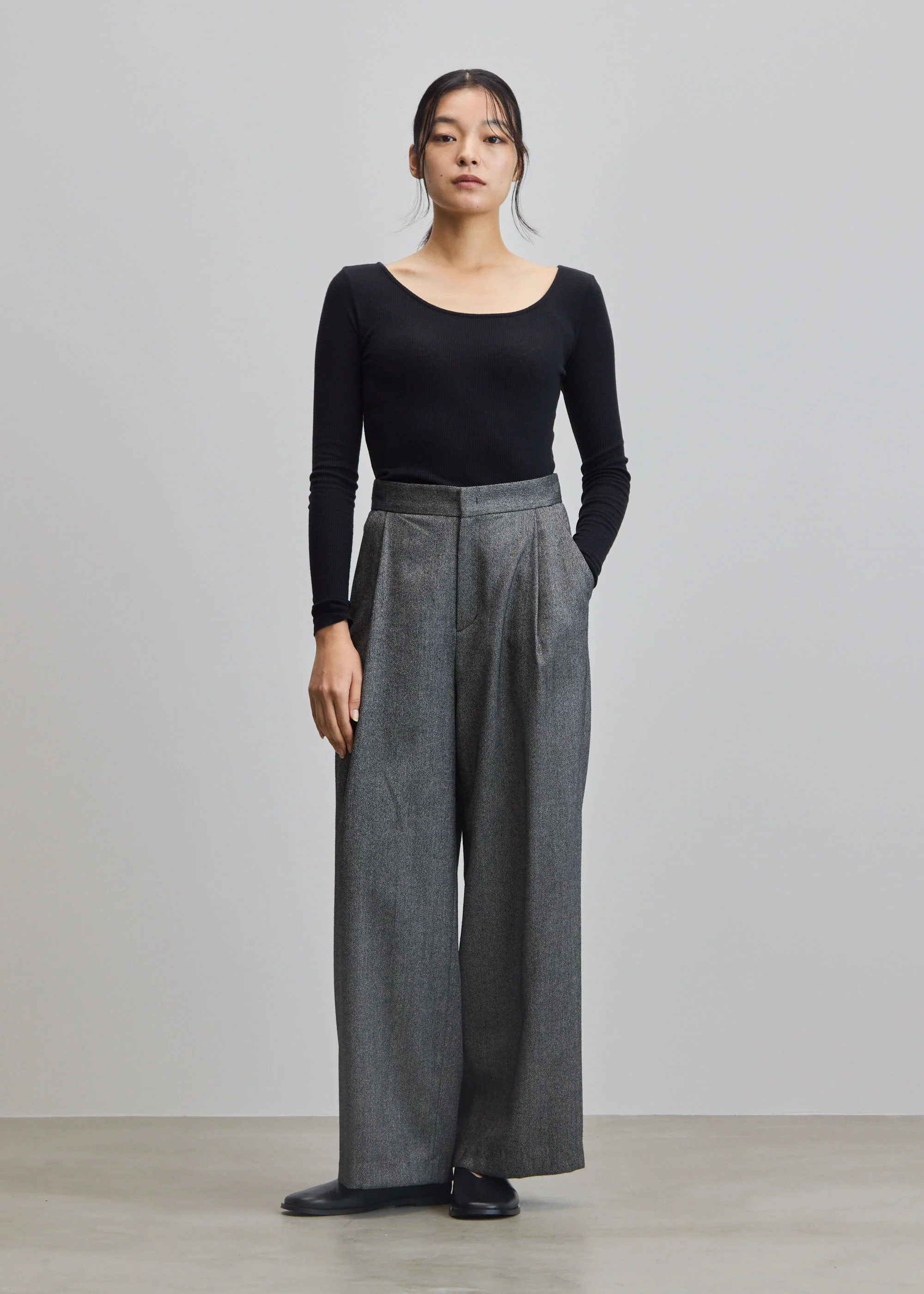 カシミヤ混2WAYカットソー - Image 5