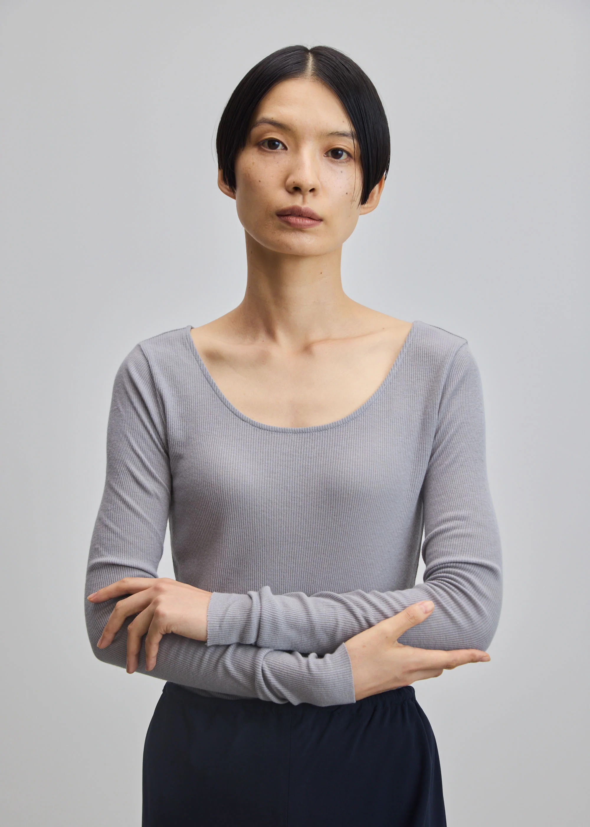 カシミヤ混2WAYカットソー - Image 8