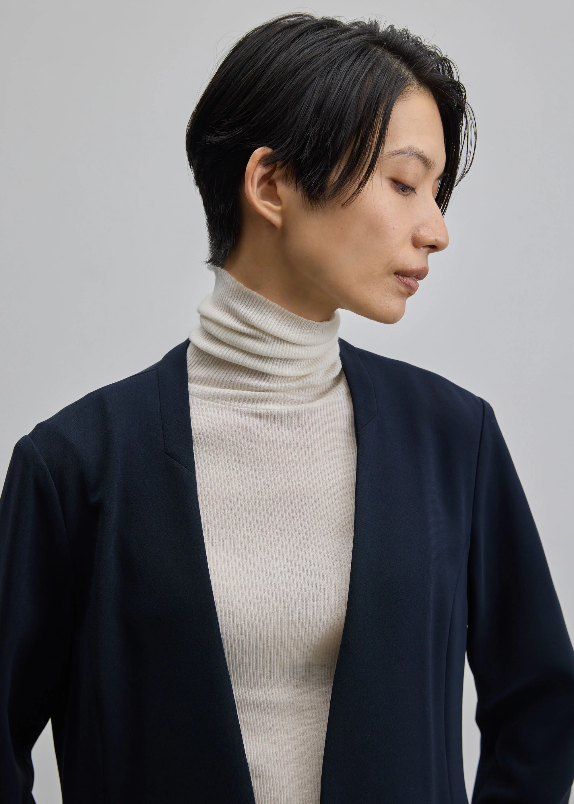 カシミヤ混タートルネックカットソー - Image 10