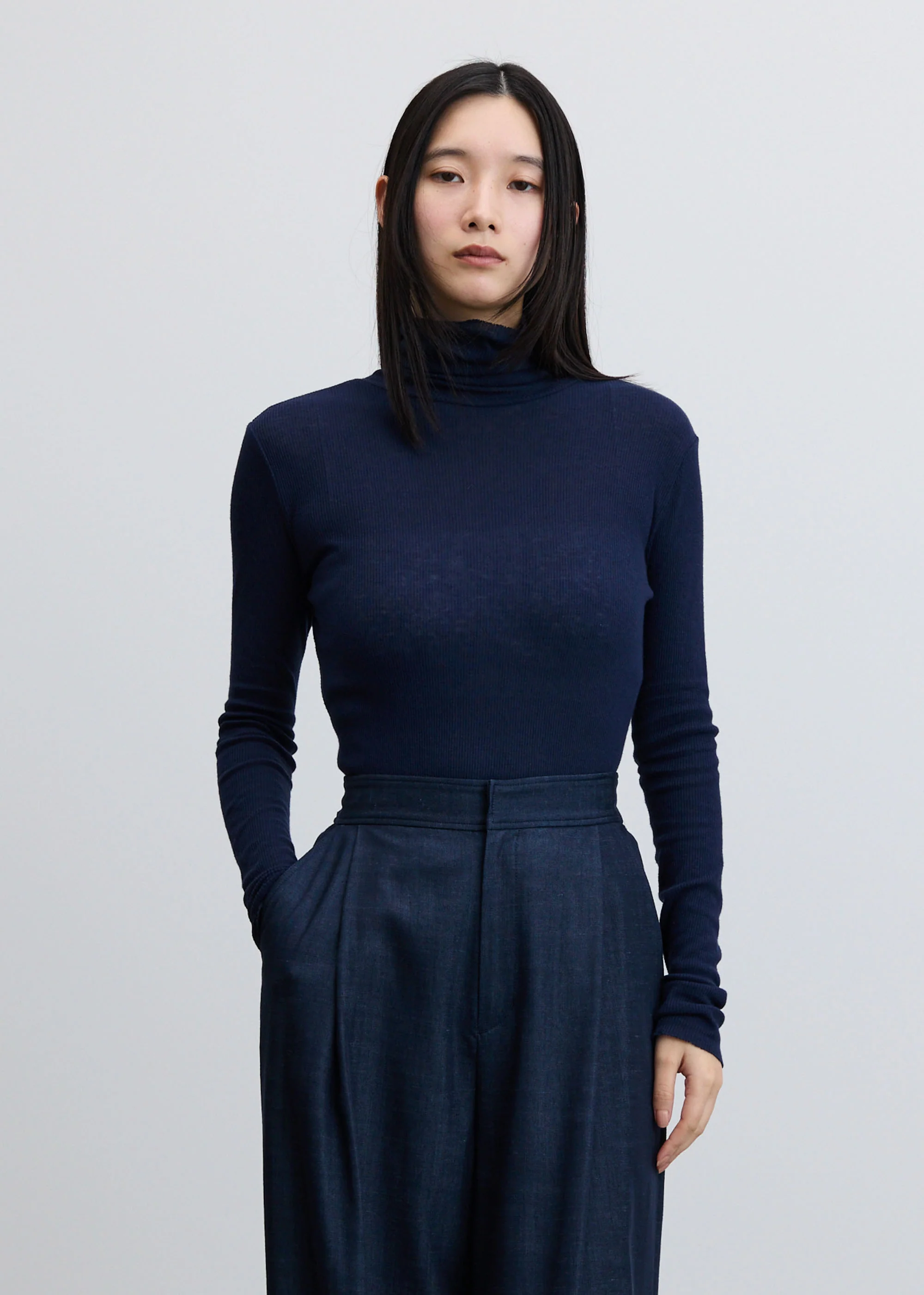 カシミヤ混タートルネックカットソー - Image 15