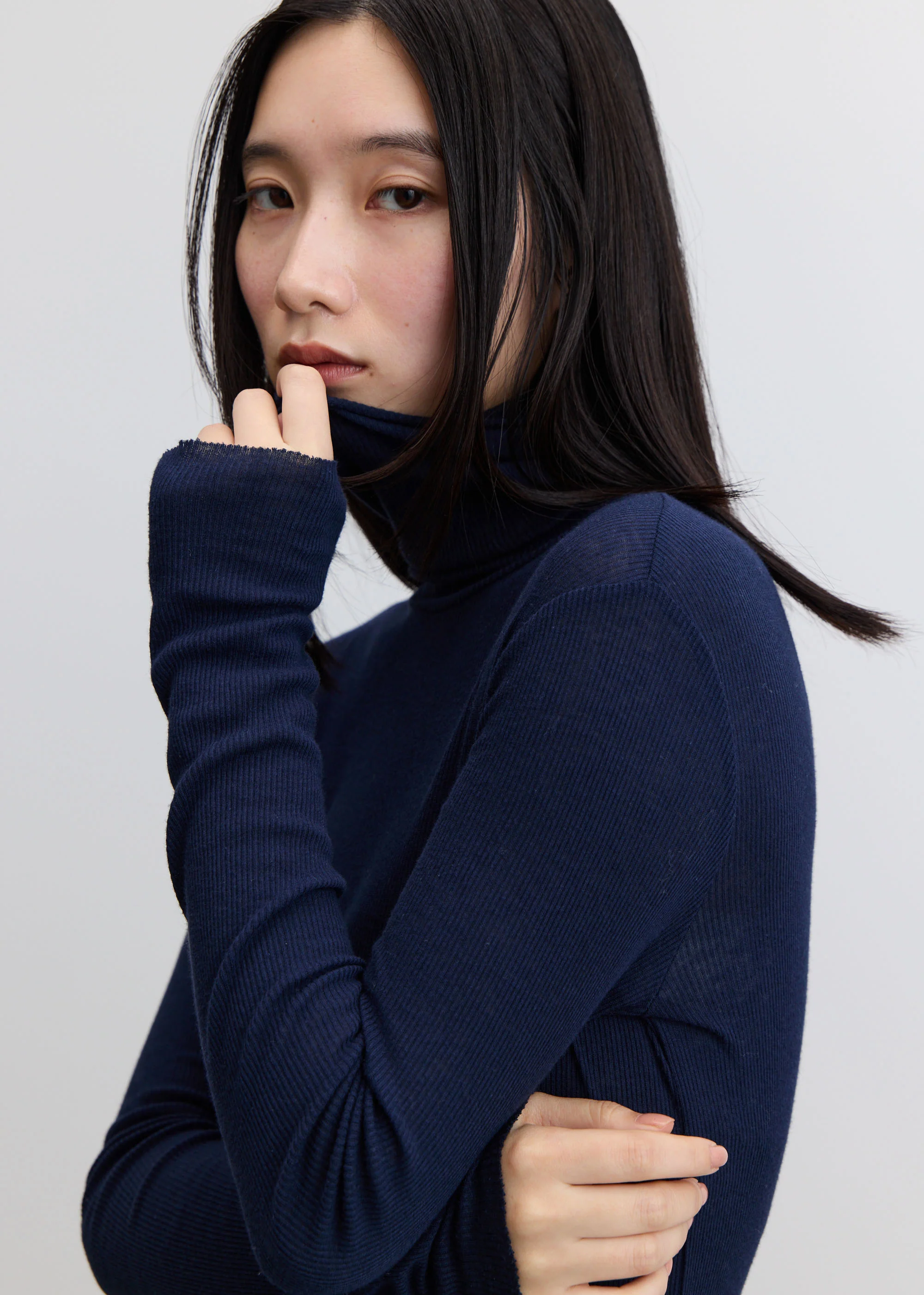 カシミヤ混タートルネックカットソー - Image 18