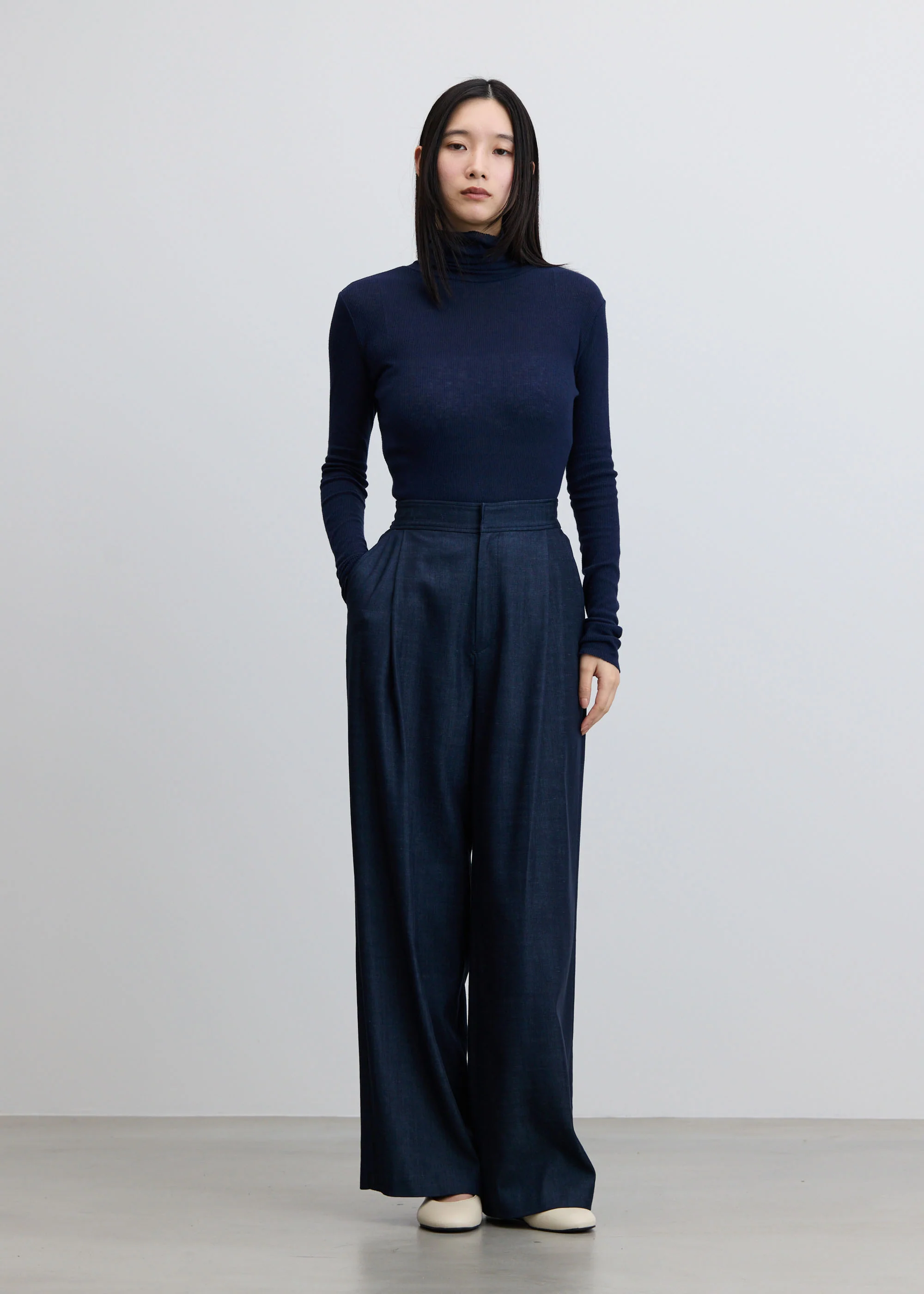 カシミヤ混タートルネックカットソー - Image 19