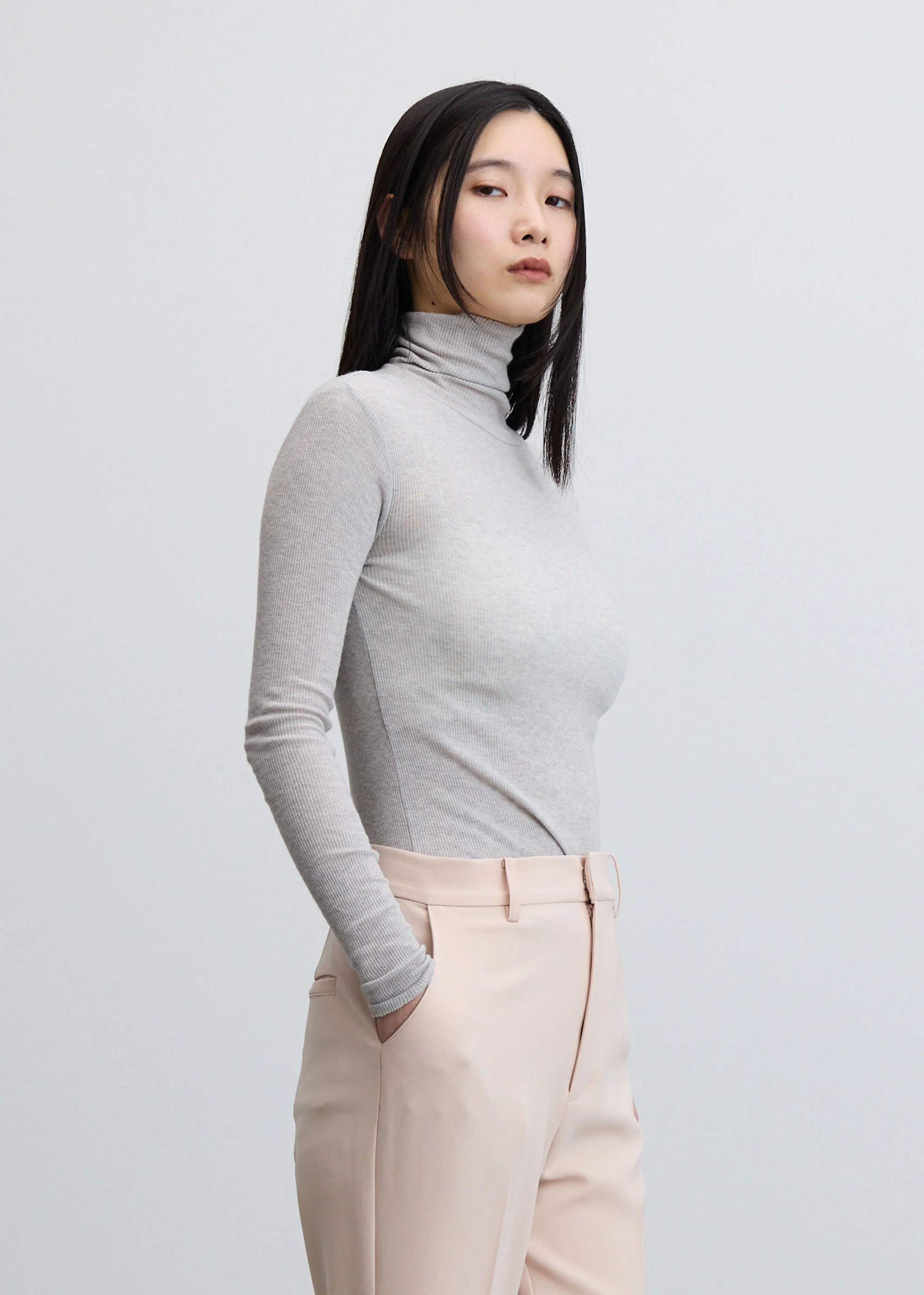 カシミヤ混タートルネックカットソー - Image 36