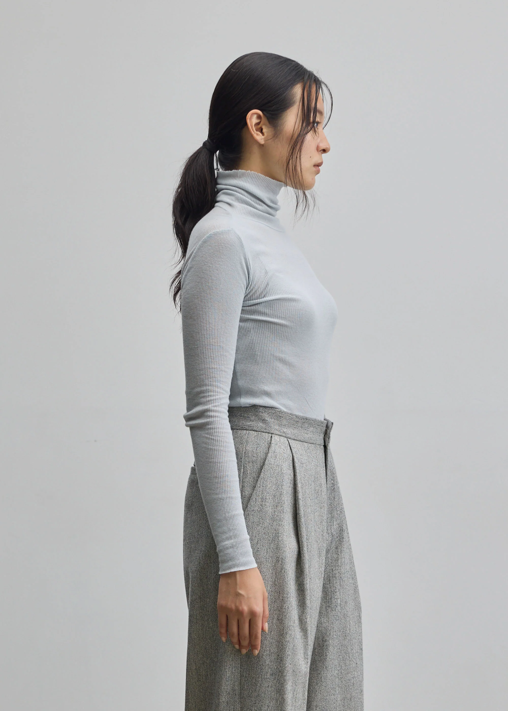 カシミヤ混タートルネックカットソー - Image 61