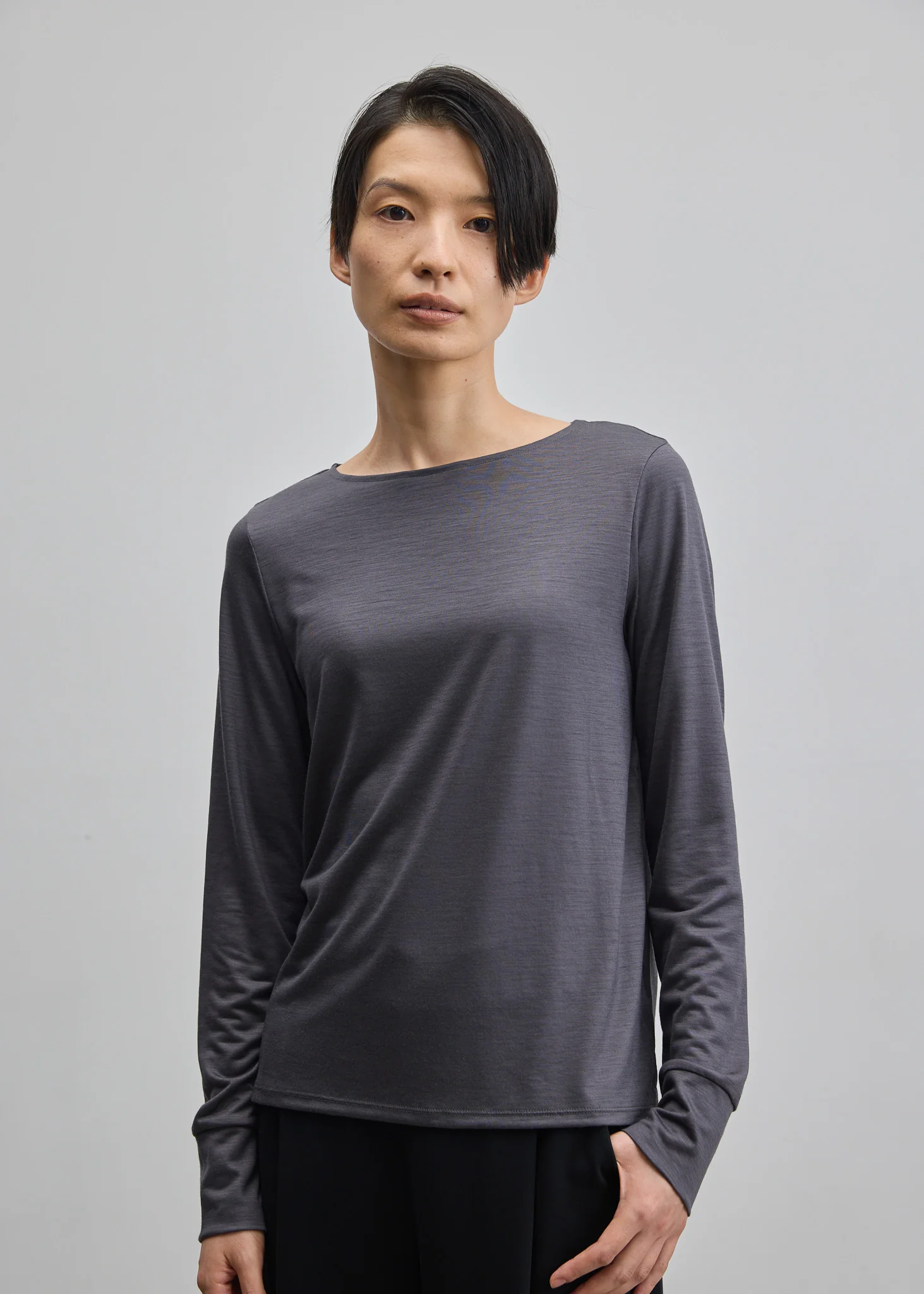 クリアウールクルーネックカットソー - Image 12