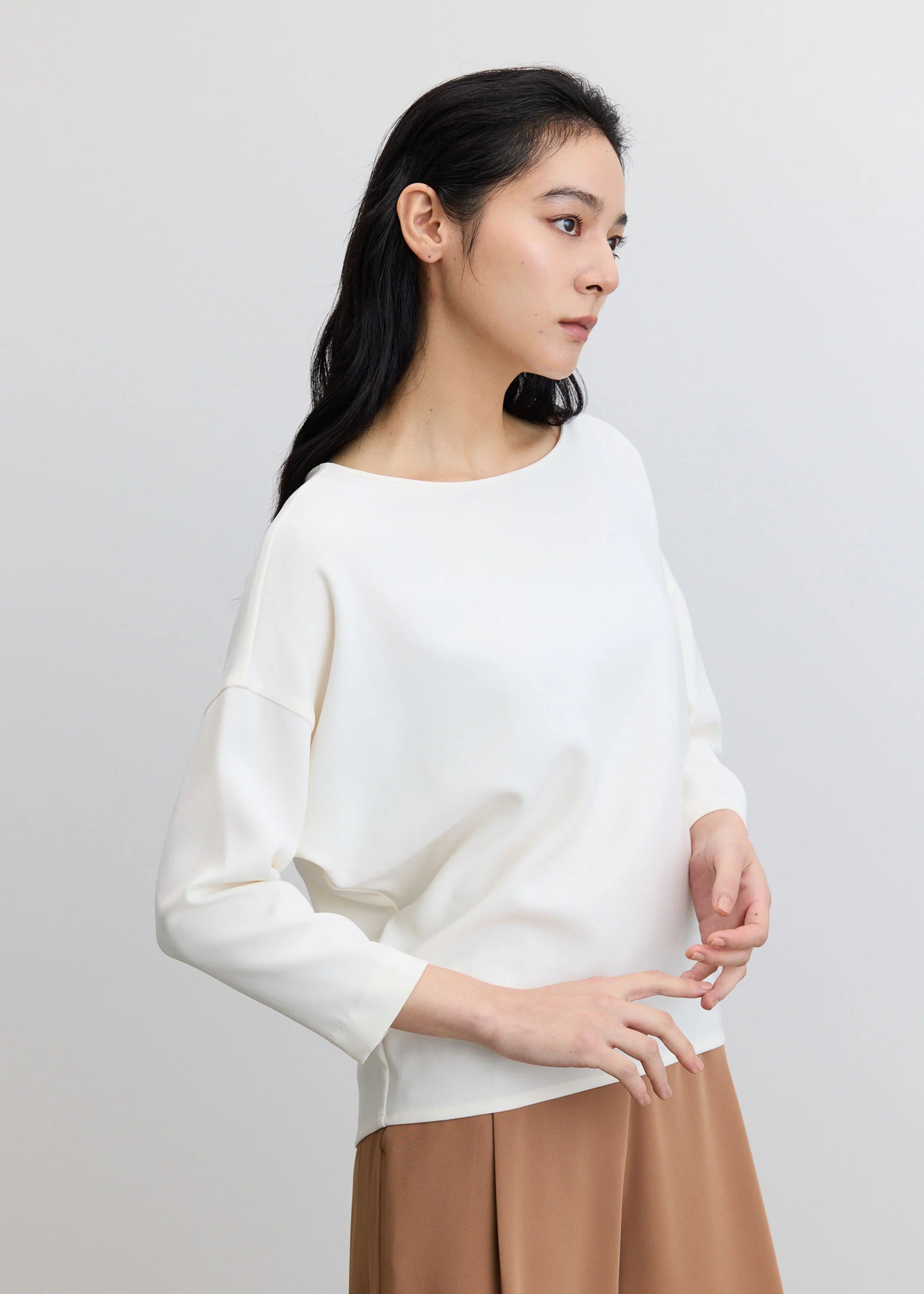 コクーンブラウス8分袖 - Image 5