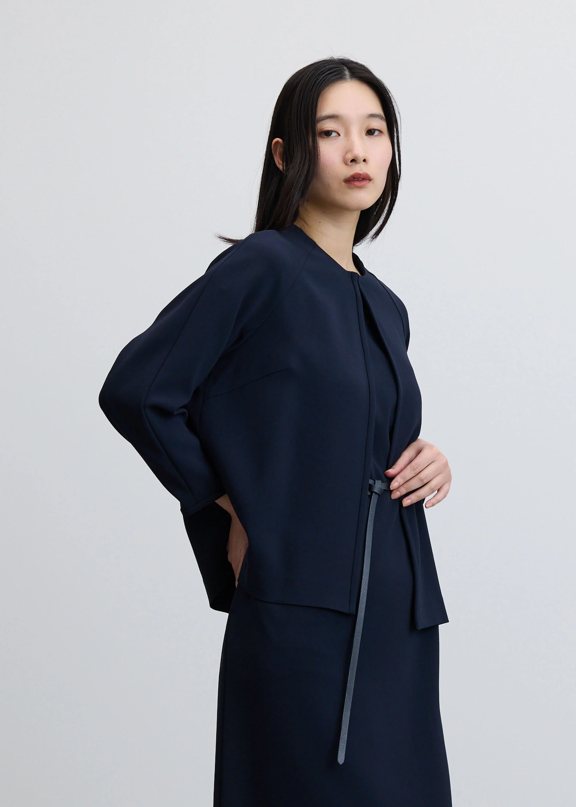 フロントホック8分袖ジャケット - Image 3