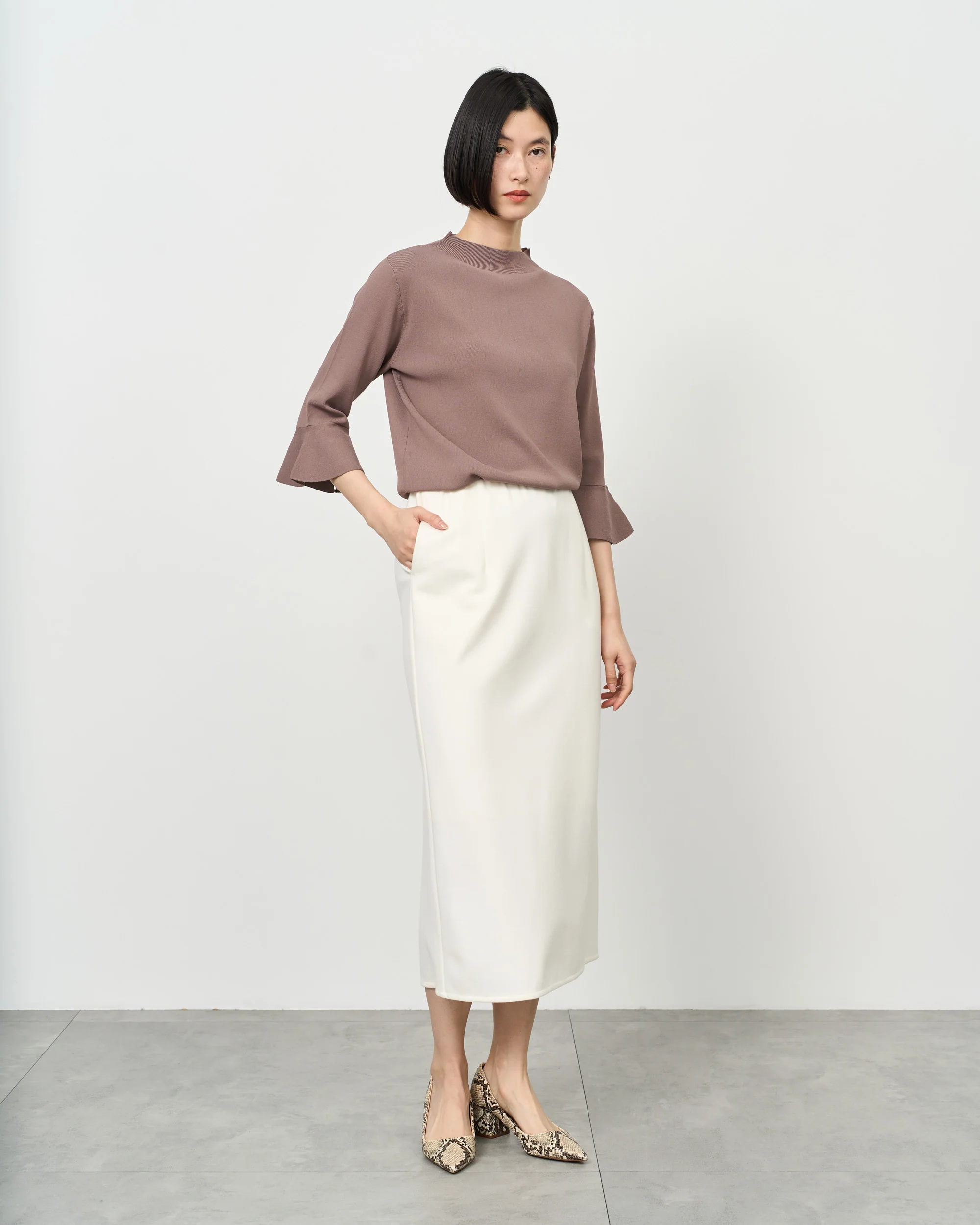 ダブルジャージーペンシルスカート - Image 15