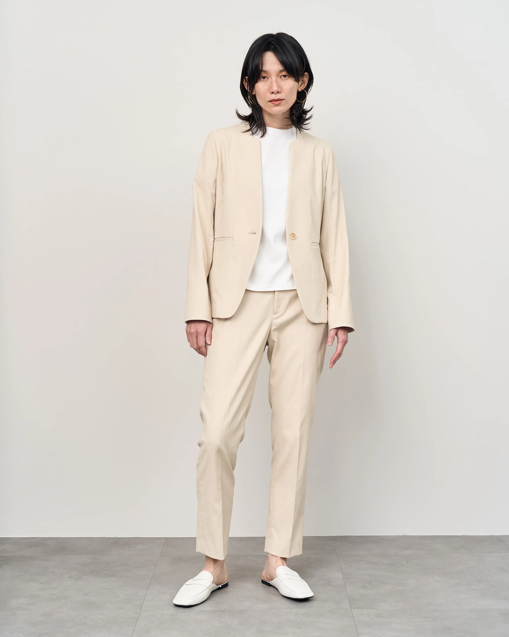 リネン混センタープレスパンツ - Image 14