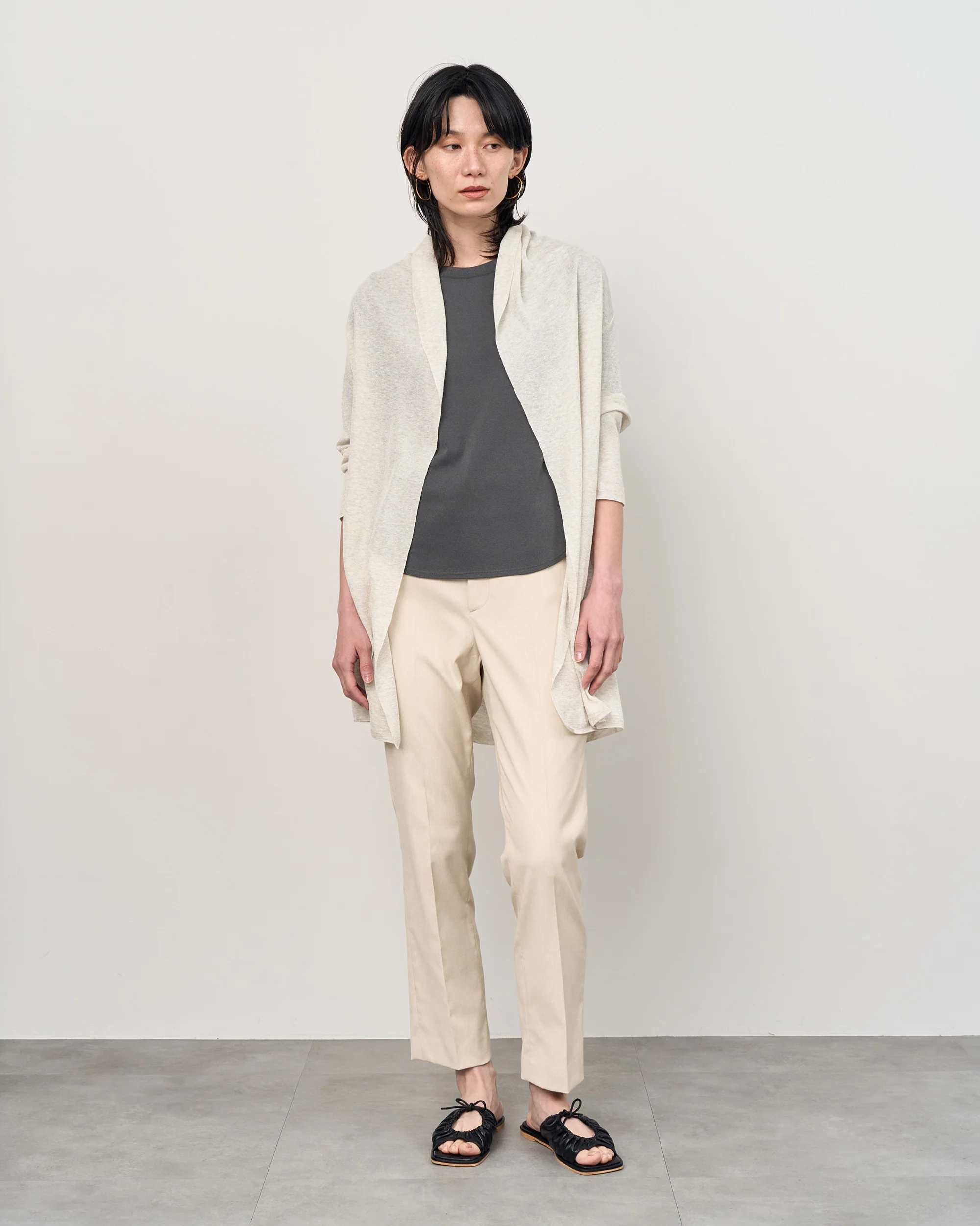 リネン混センタープレスパンツ - Image 15