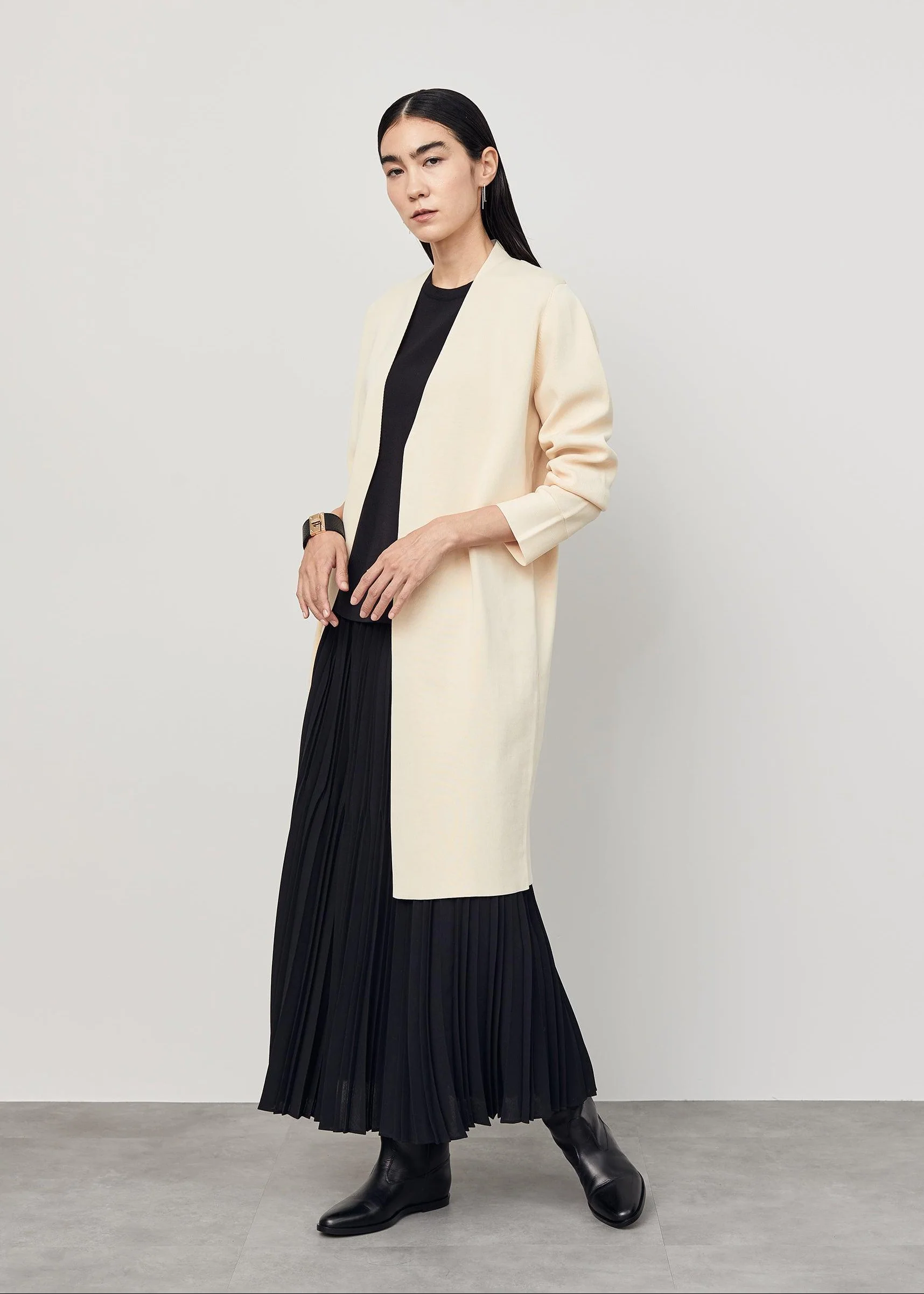 ロングニットジャケット