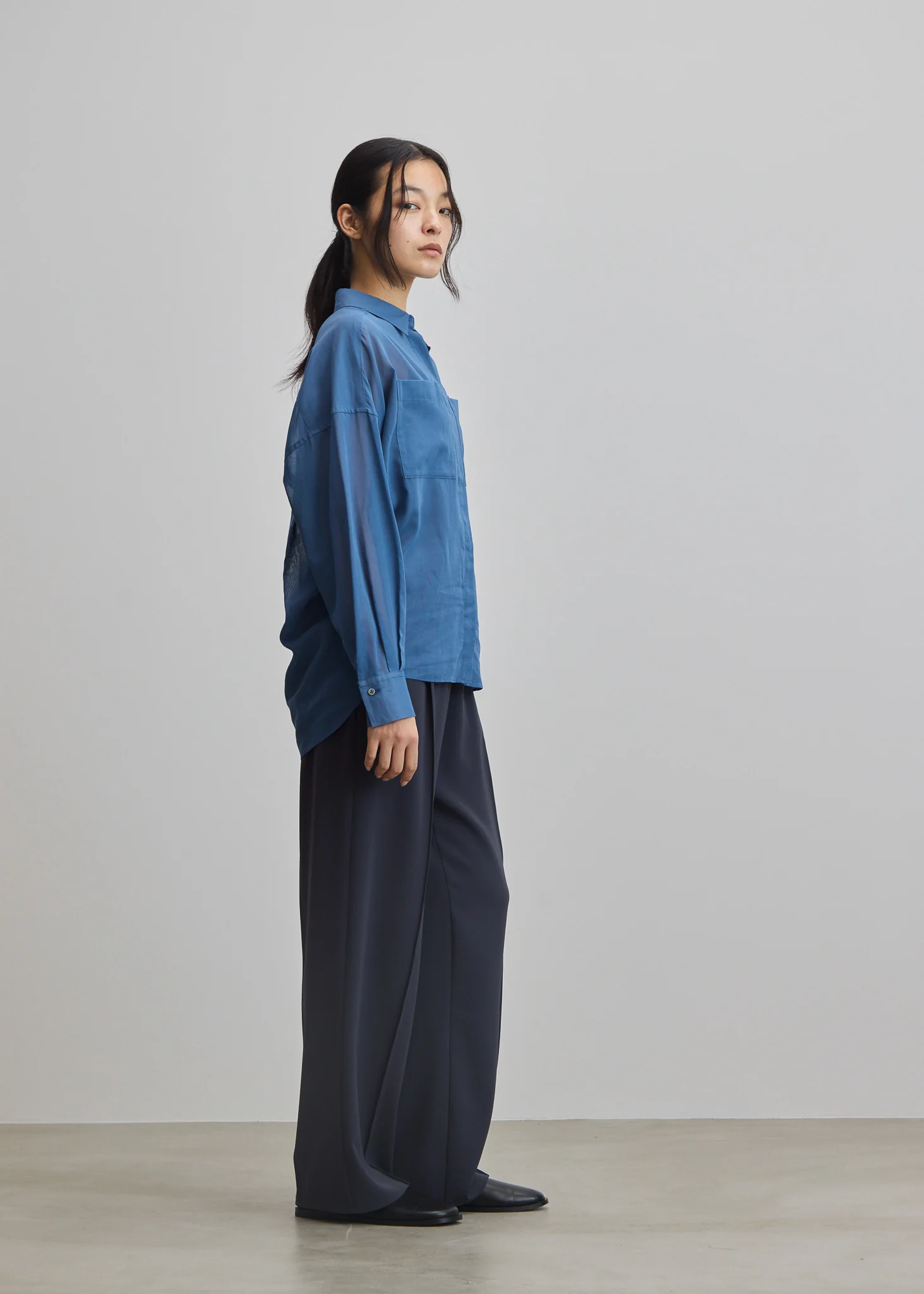 オーガニックコットンシアーシャツ - Image 18