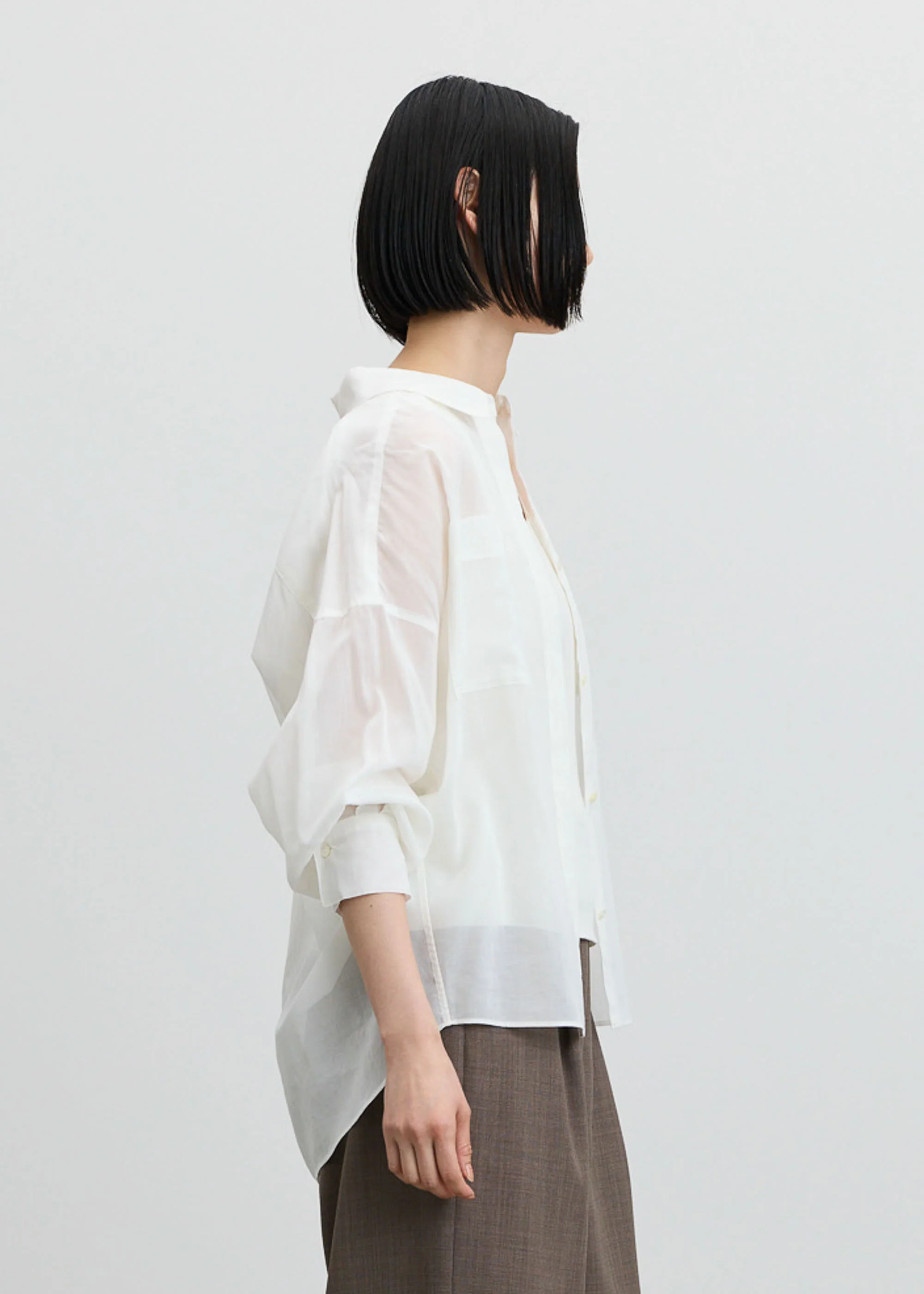 オーガニックコットンシアーシャツ - Image 25
