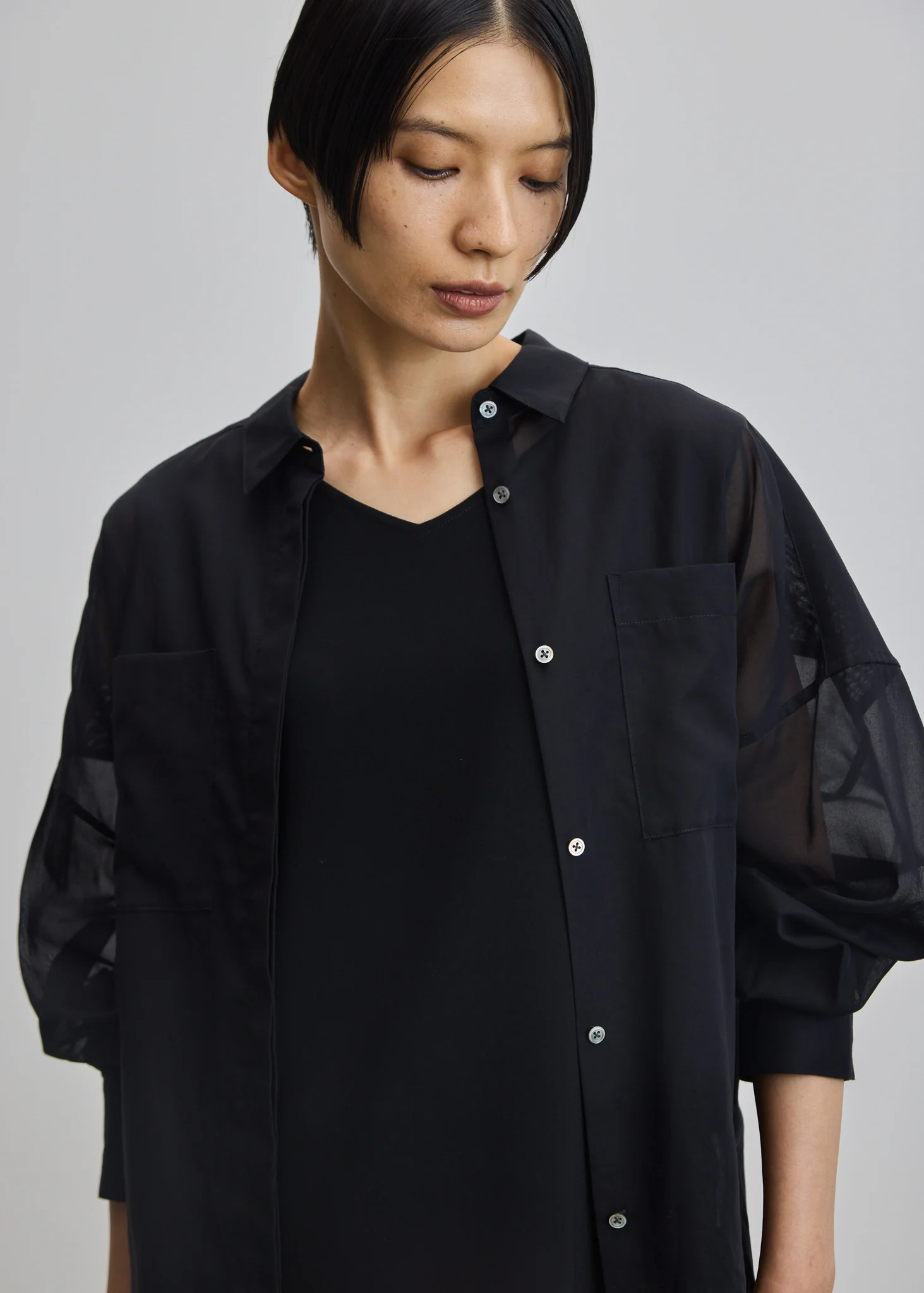 オーガニックコットンシアーシャツ - Image 38