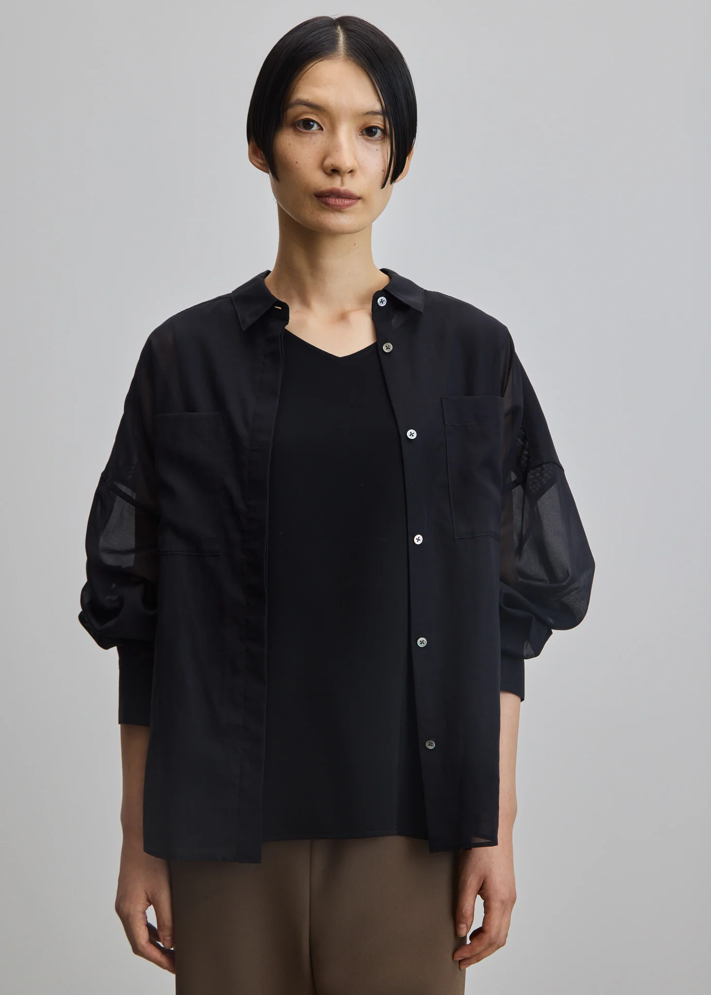オーガニックコットンシアーシャツ - Image 39