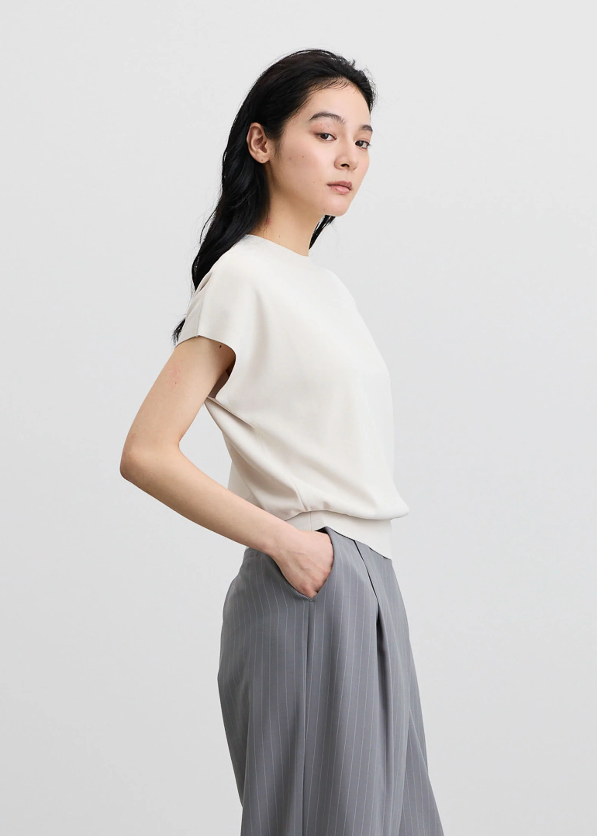 ショートスリーブコクーンニット - Image 3
