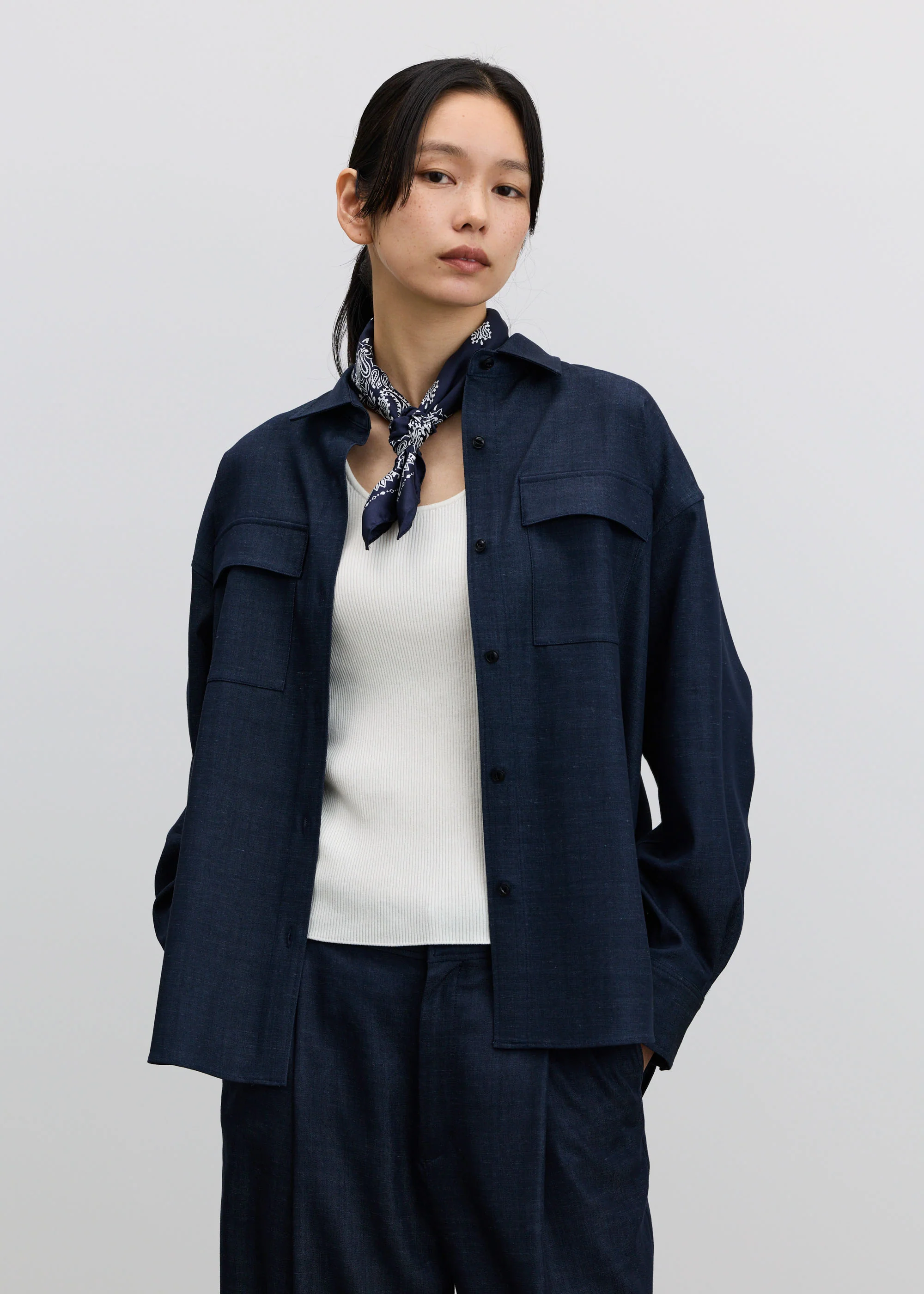 シルクバンダナプリントスカーフ - Image 6