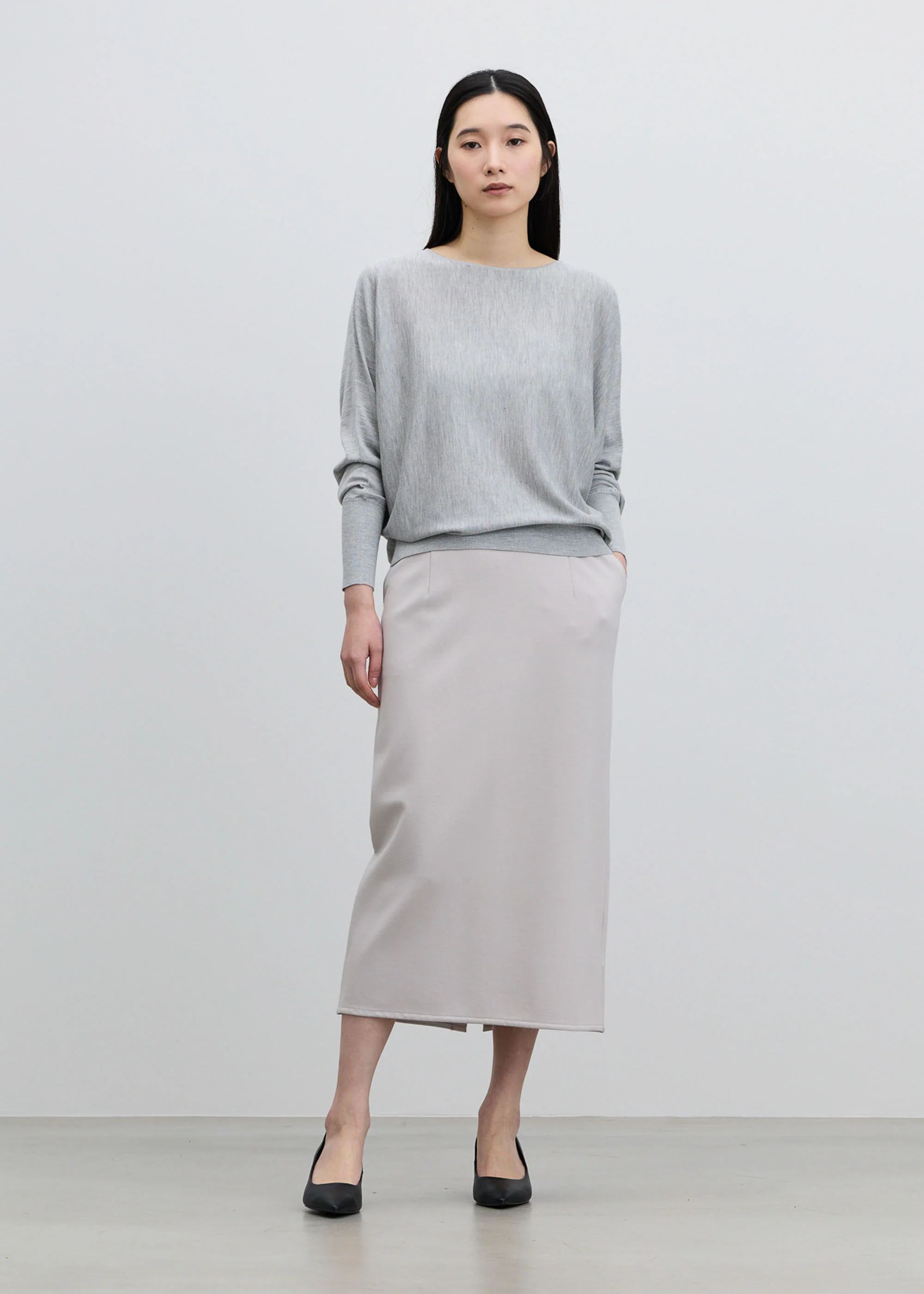 シルクコットンボートネックニット - Image 14