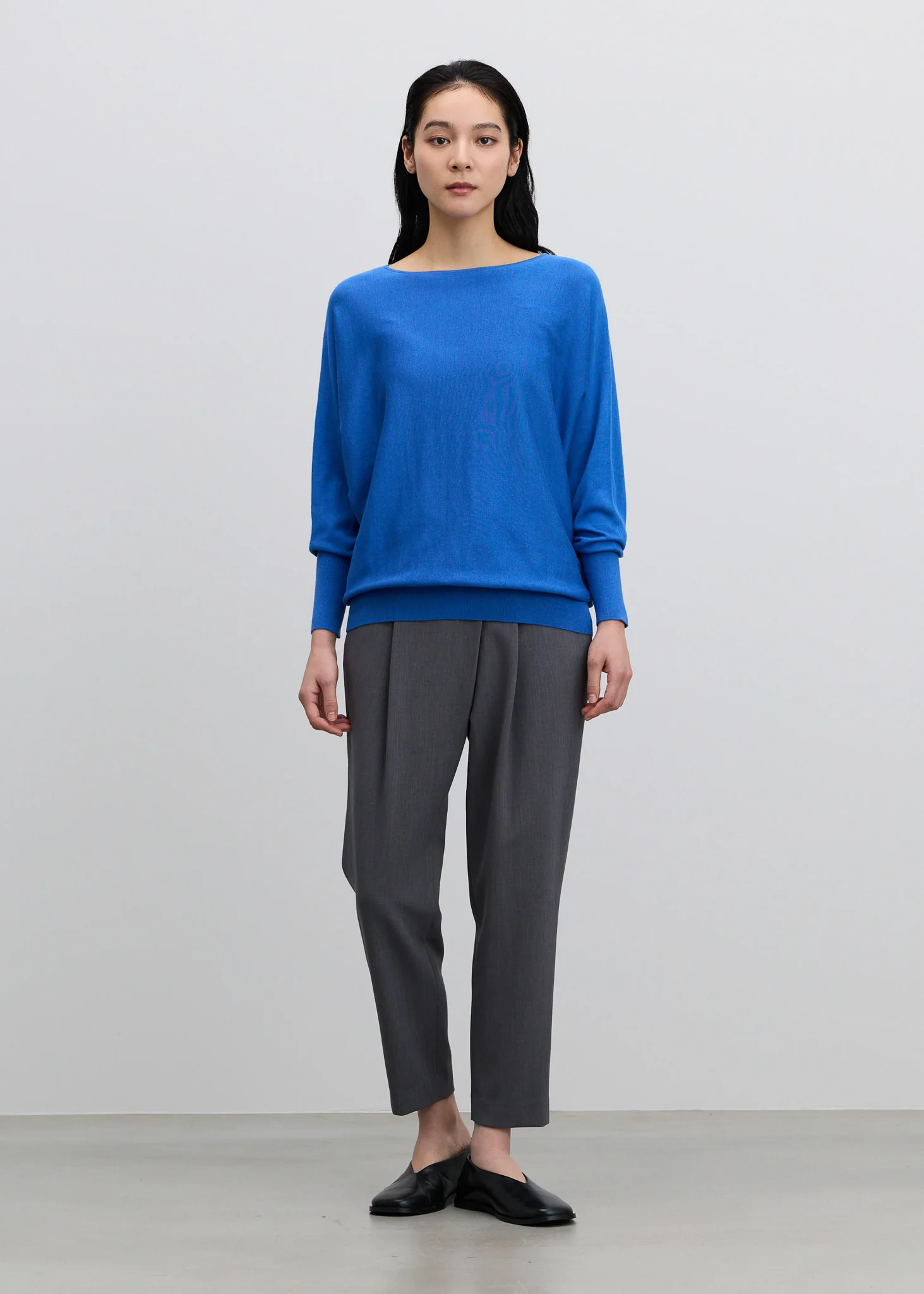 シルクコットンボートネックニット - Image 6