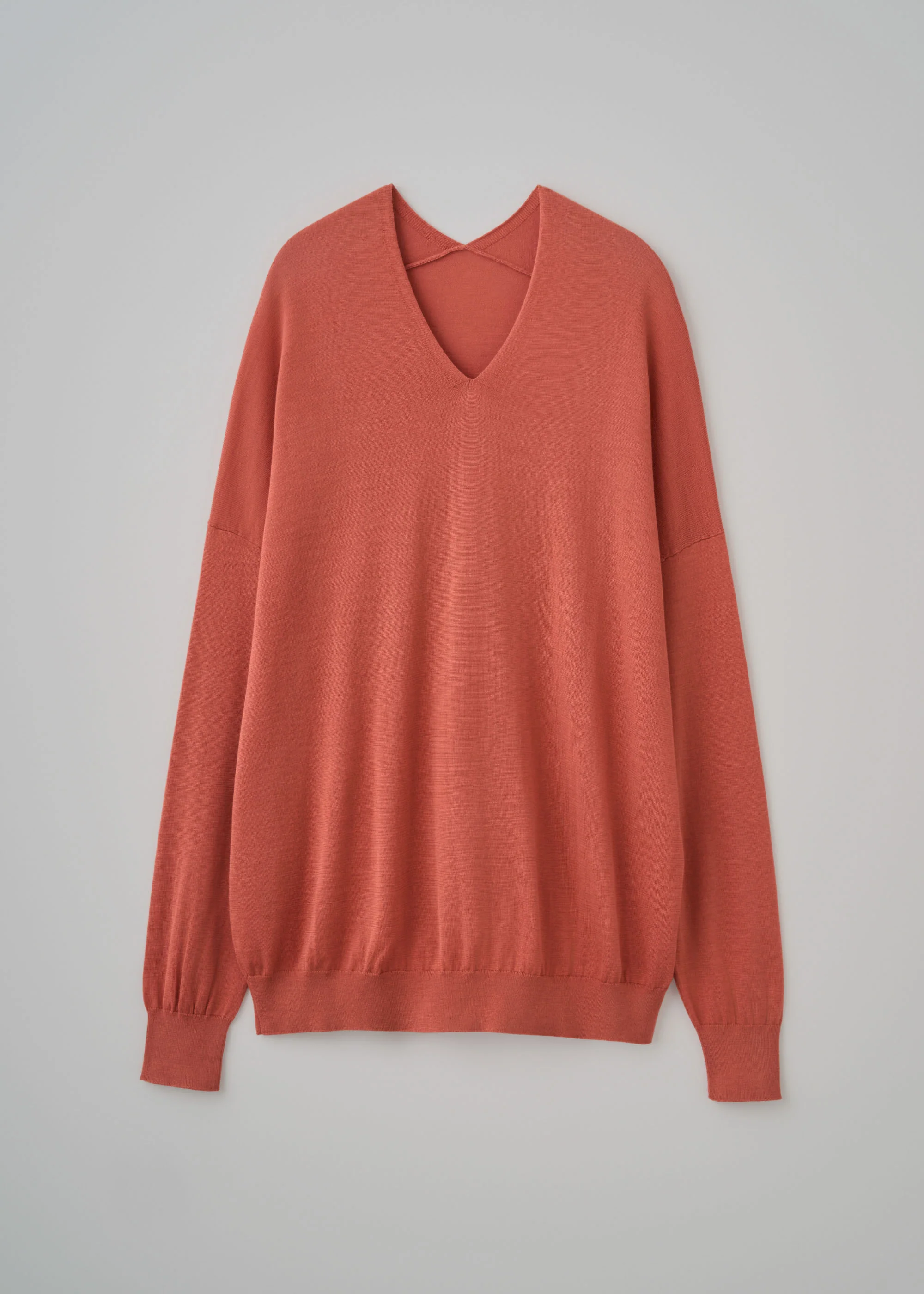 シルクコットンVネックニット - Image 9