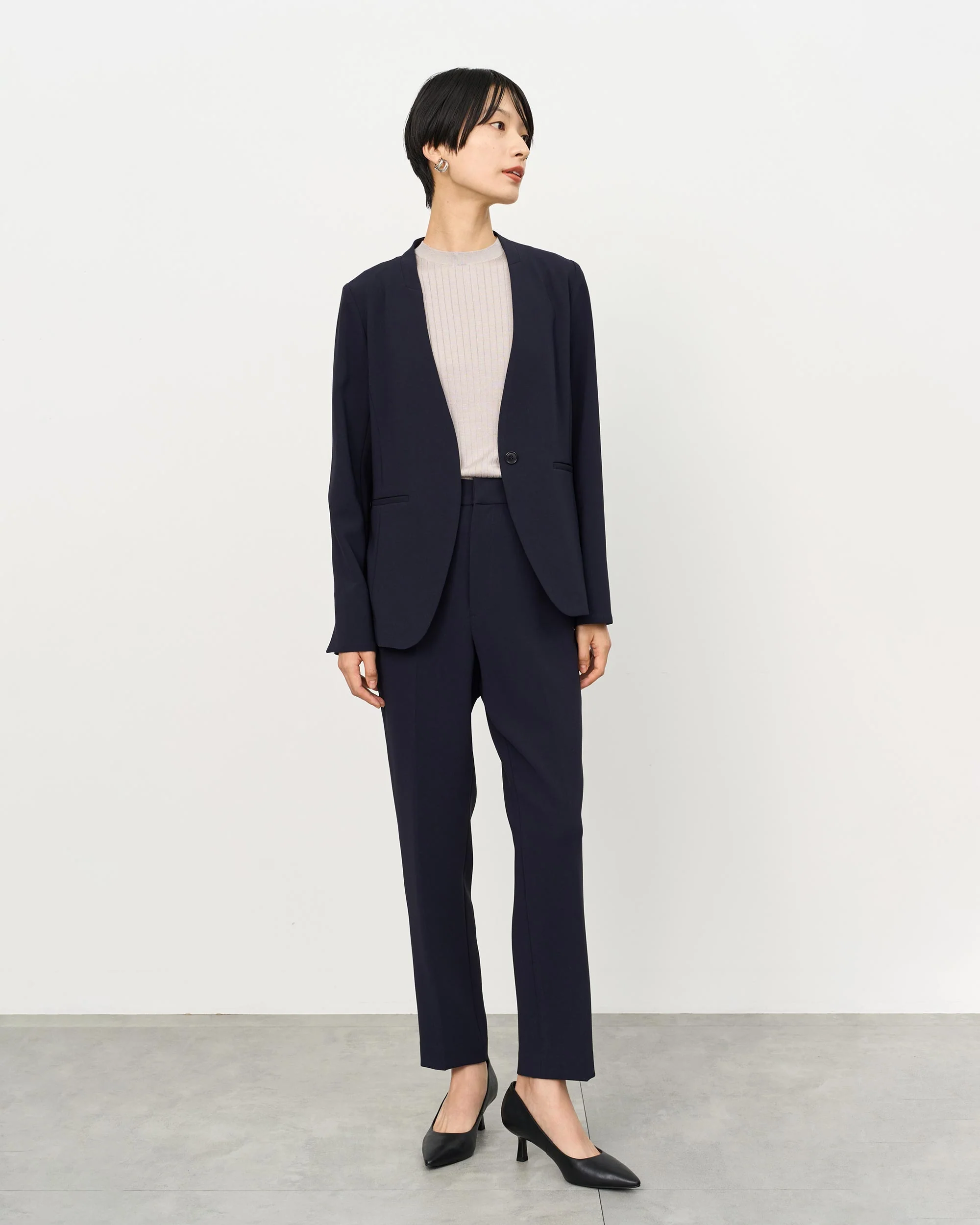 シルクワイドリブノースリーブニット - Image 52