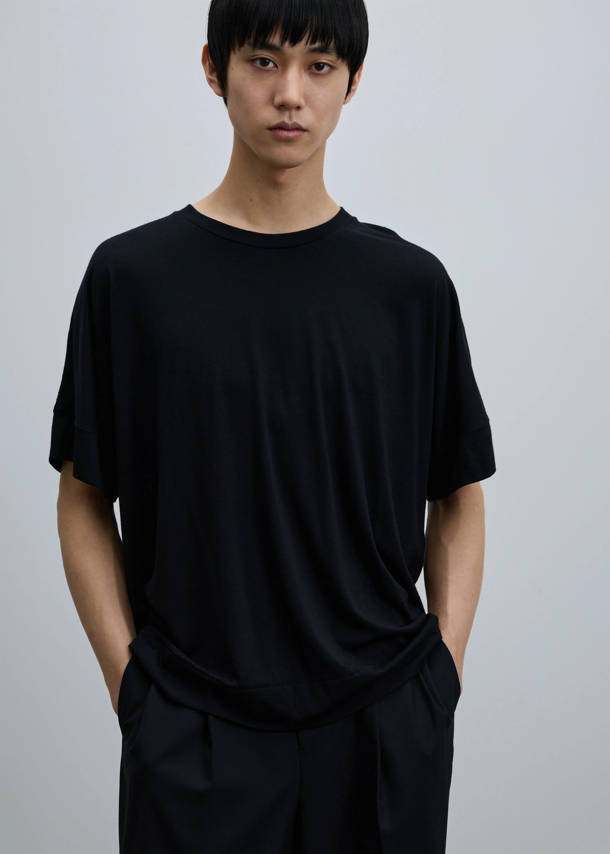 スーパー140クリアウールハーフスリーブカットソー - Image 11