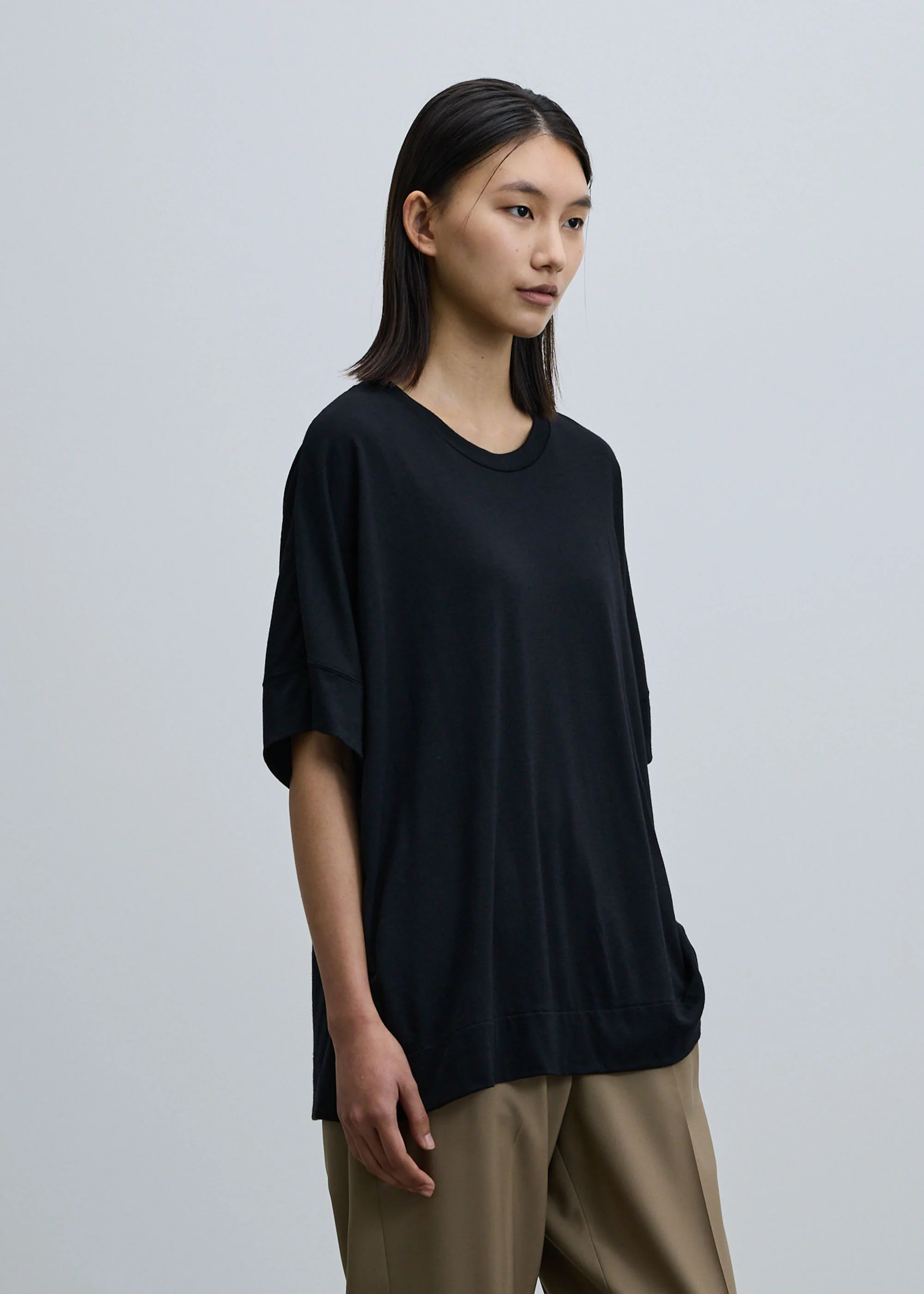 スーパー140クリアウールハーフスリーブカットソー - Image 3