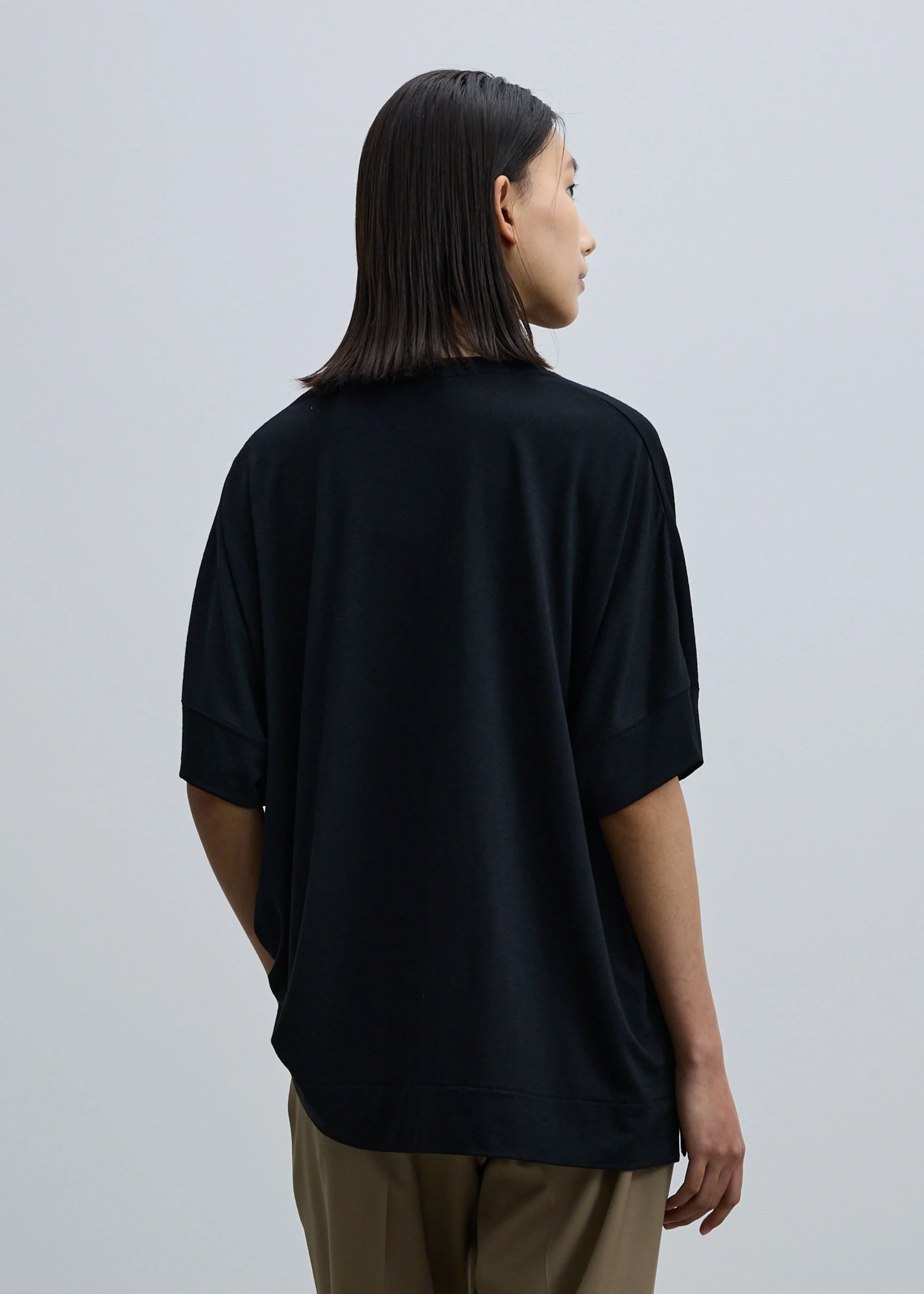 スーパー140クリアウールハーフスリーブカットソー - Image 6