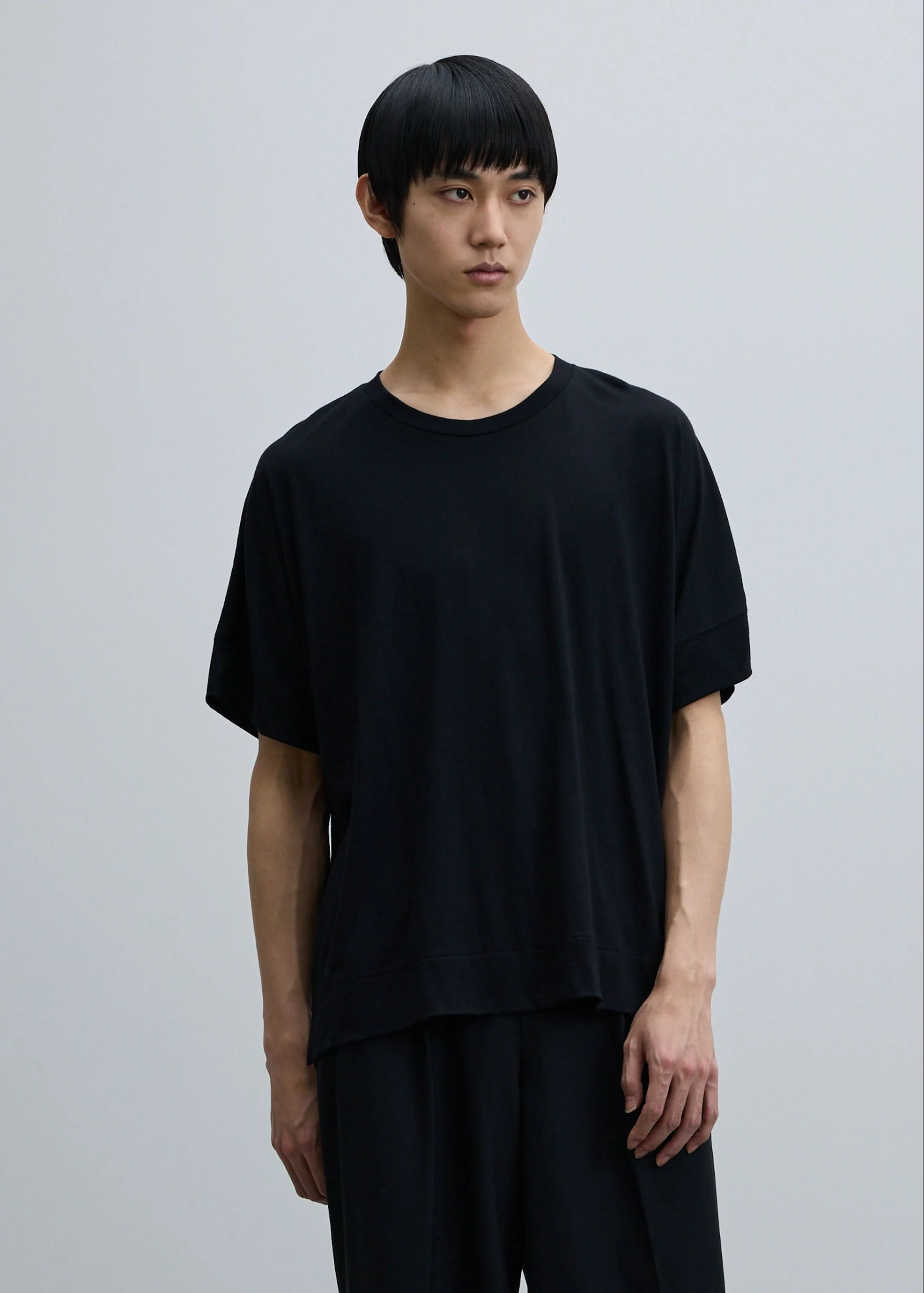 スーパー140クリアウールハーフスリーブカットソー - Image 8