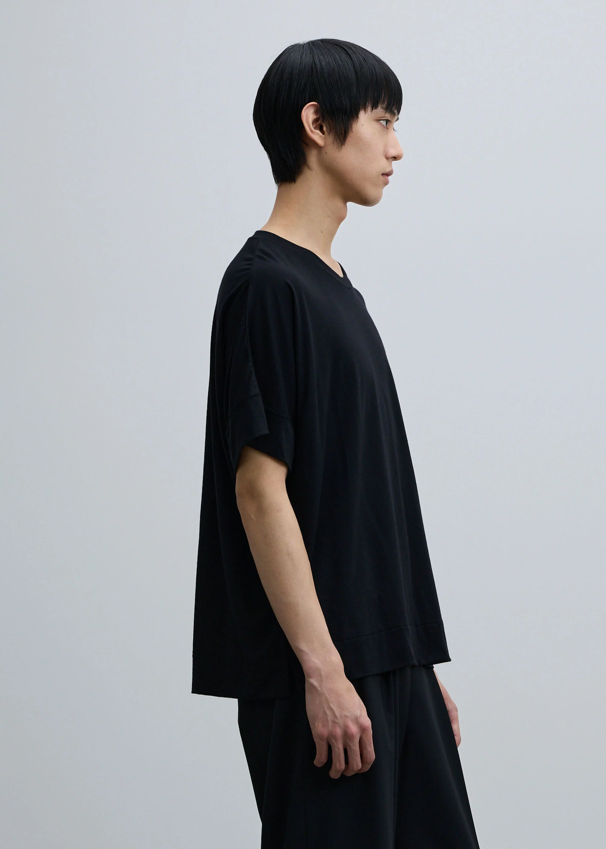 スーパー140クリアウールハーフスリーブカットソー - Image 9