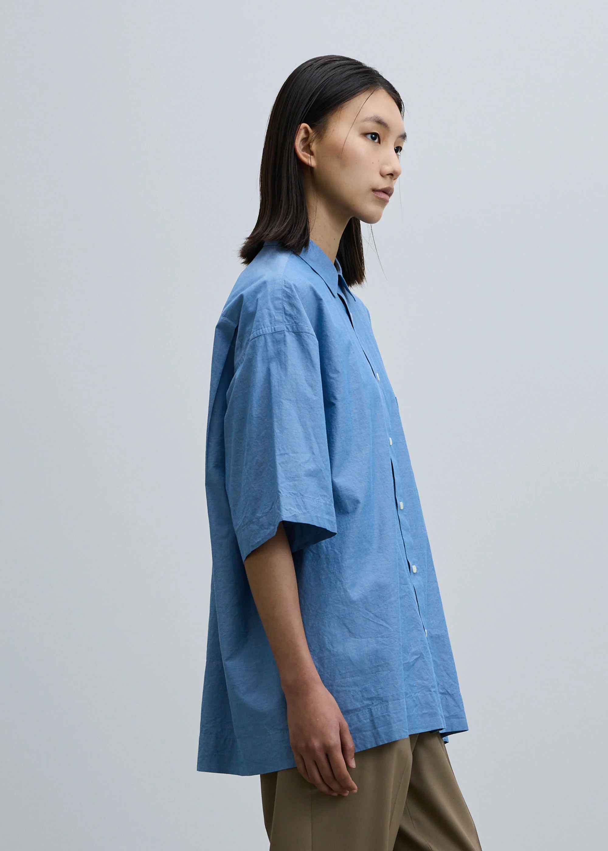 コットンシルクハーフスリーブシャツ - Image 4