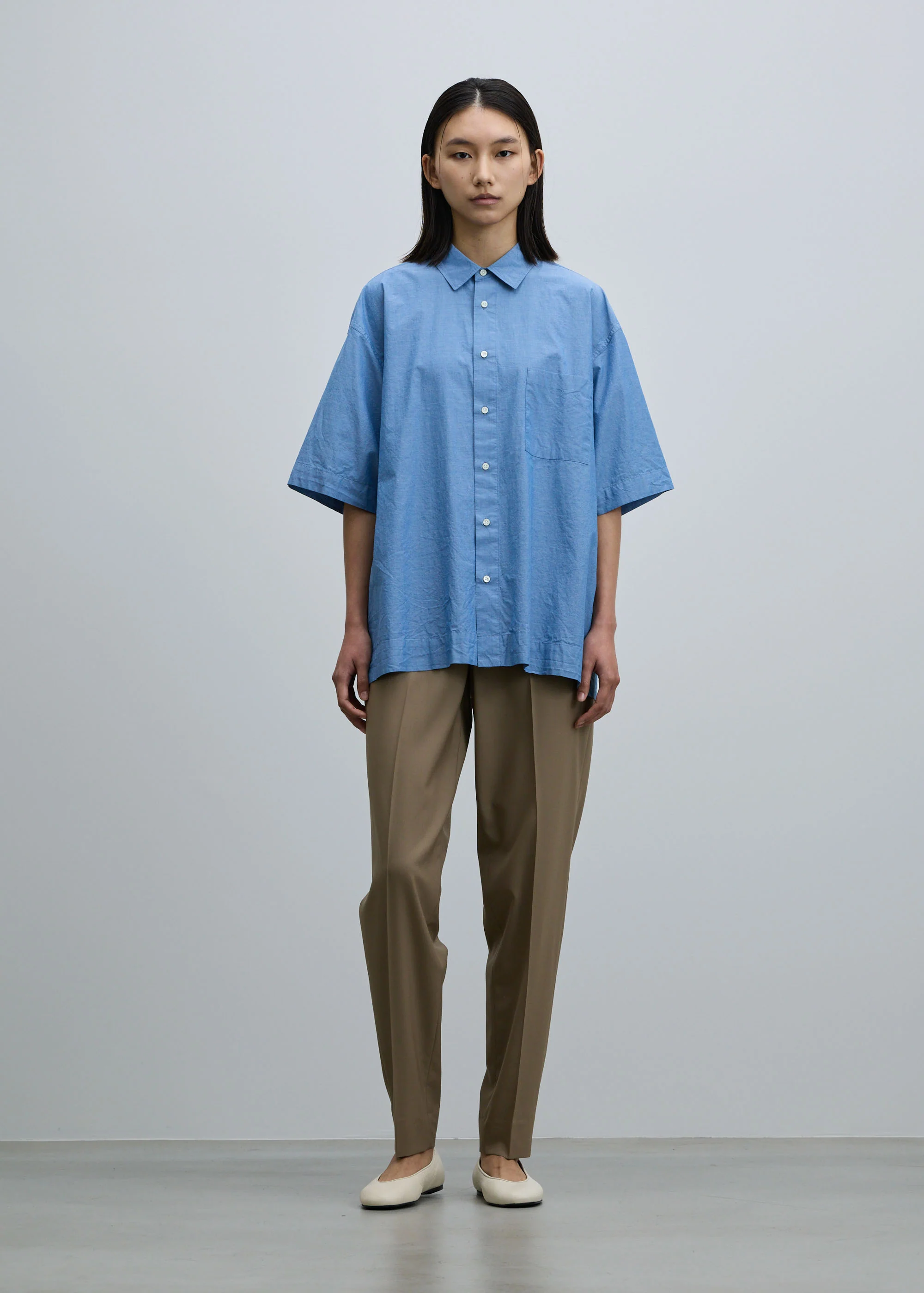 コットンシルクハーフスリーブシャツ - Image 6