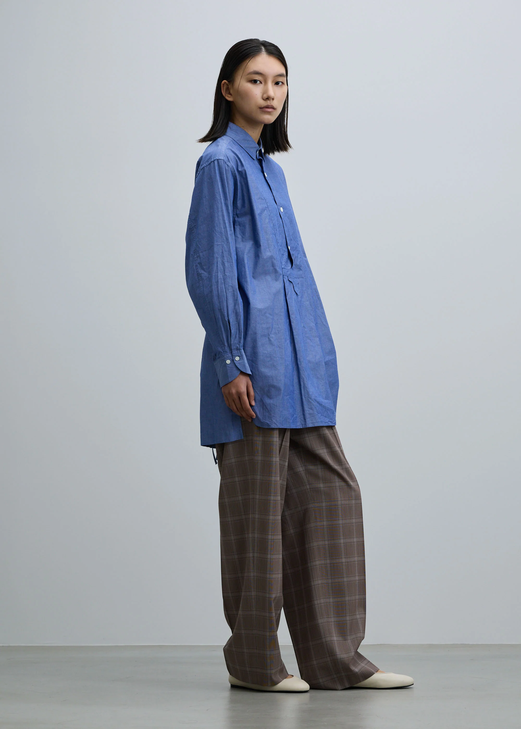コットンシルクブザムチュニックシャツ - Image 4