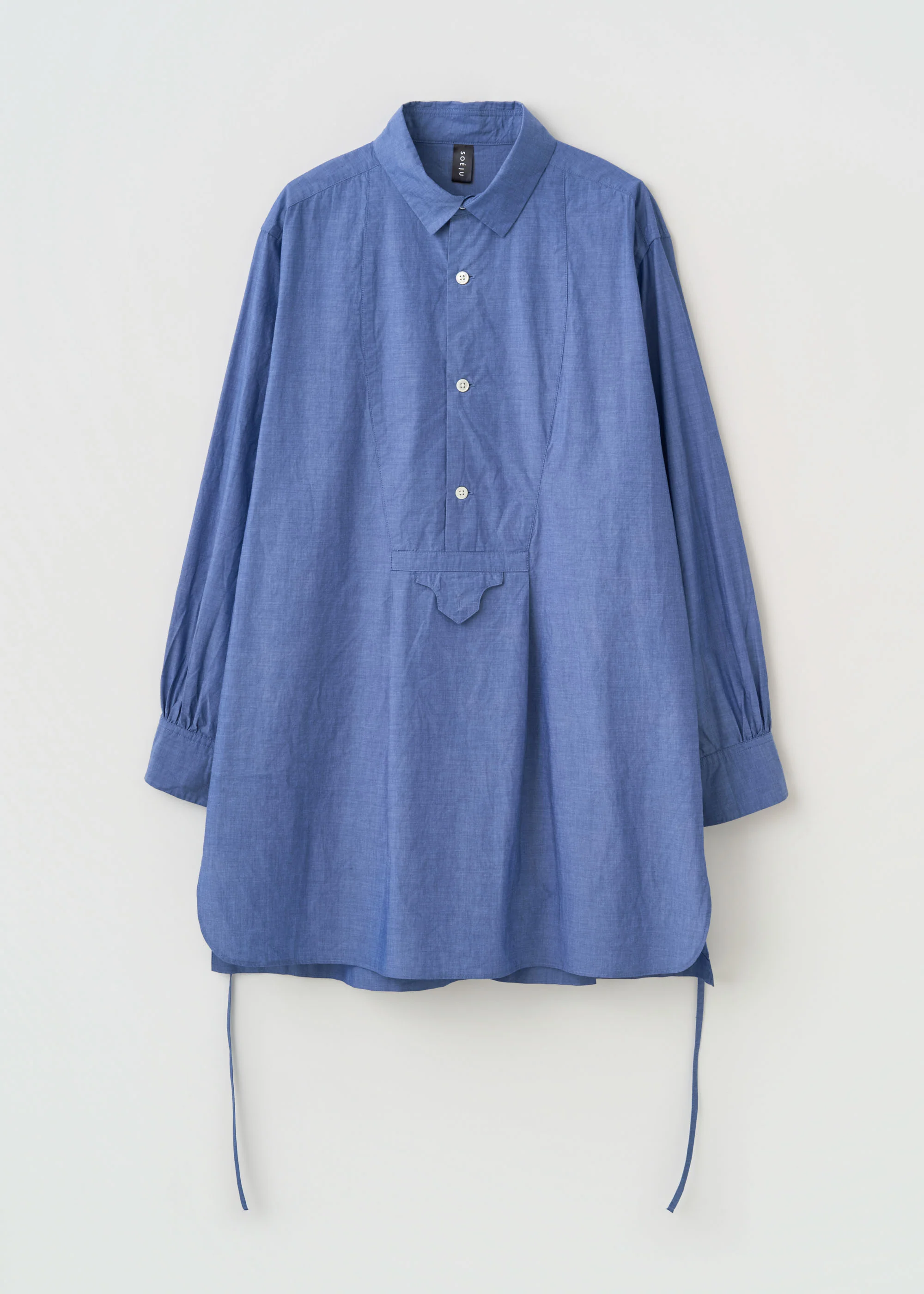 コットンシルクブザムチュニックシャツ - Image 8