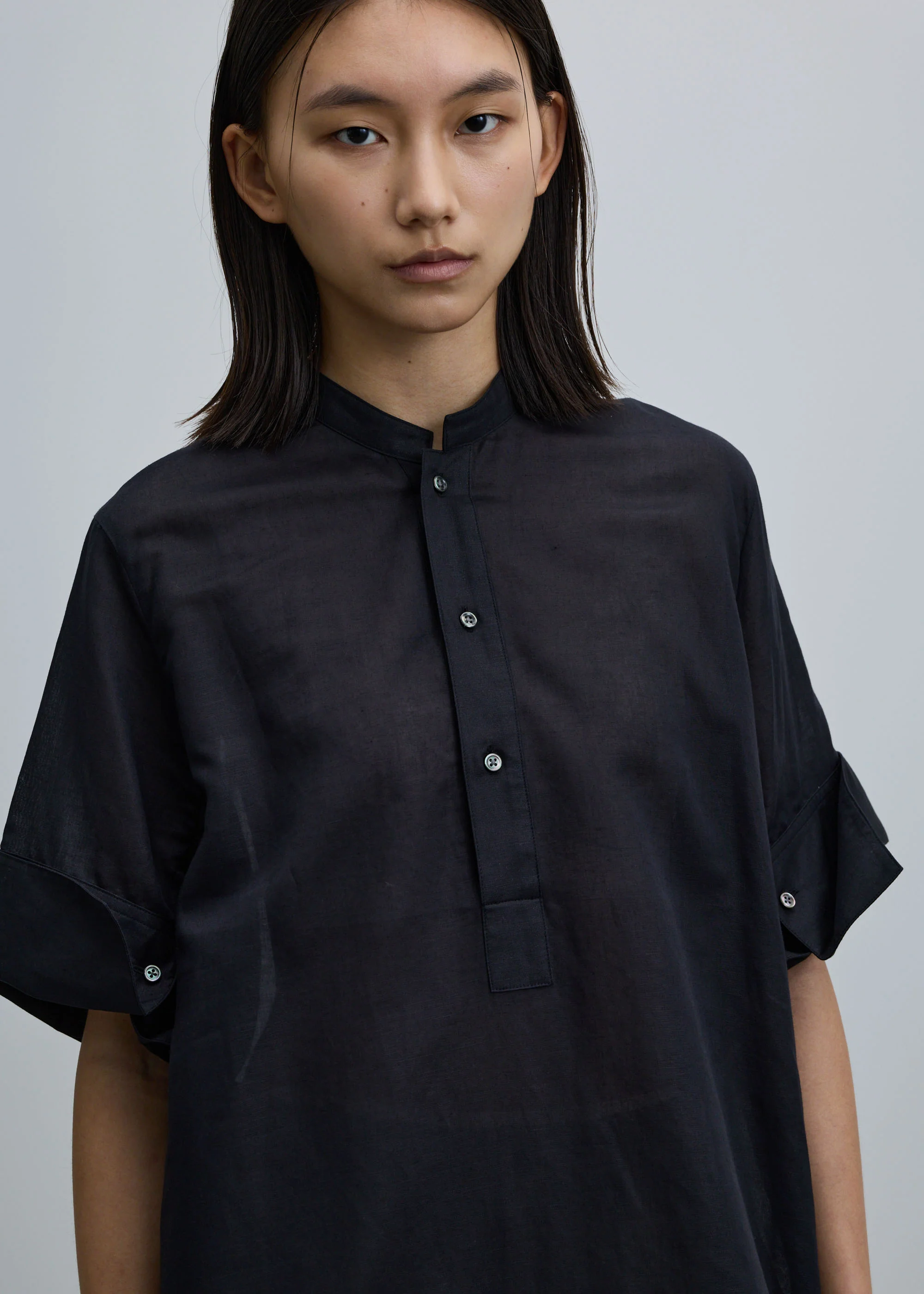 ヘンプコットンダブルカフスシャツワンピース - Image 19