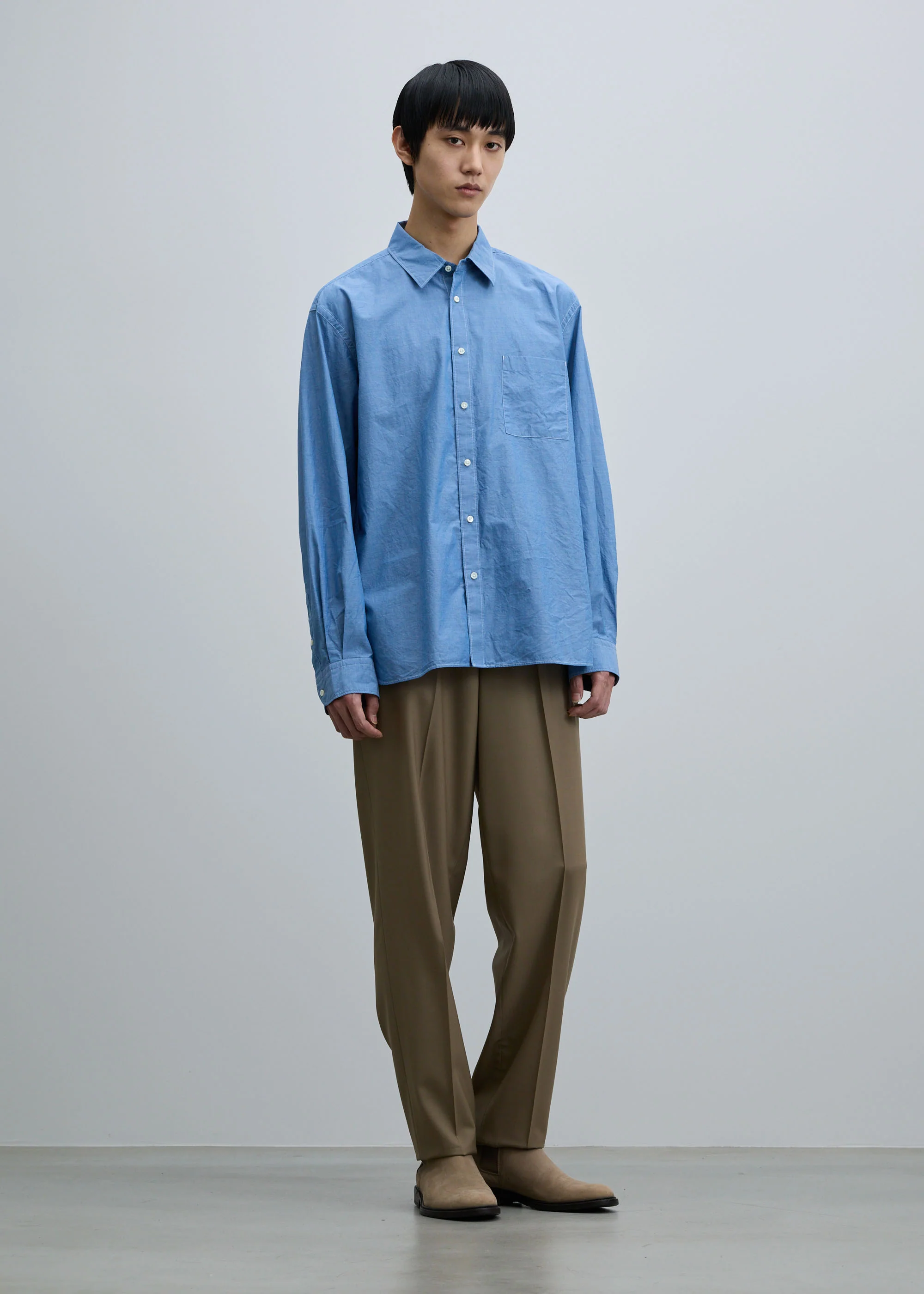 スーパー140ライトウールテーパードパンツ - Image 8