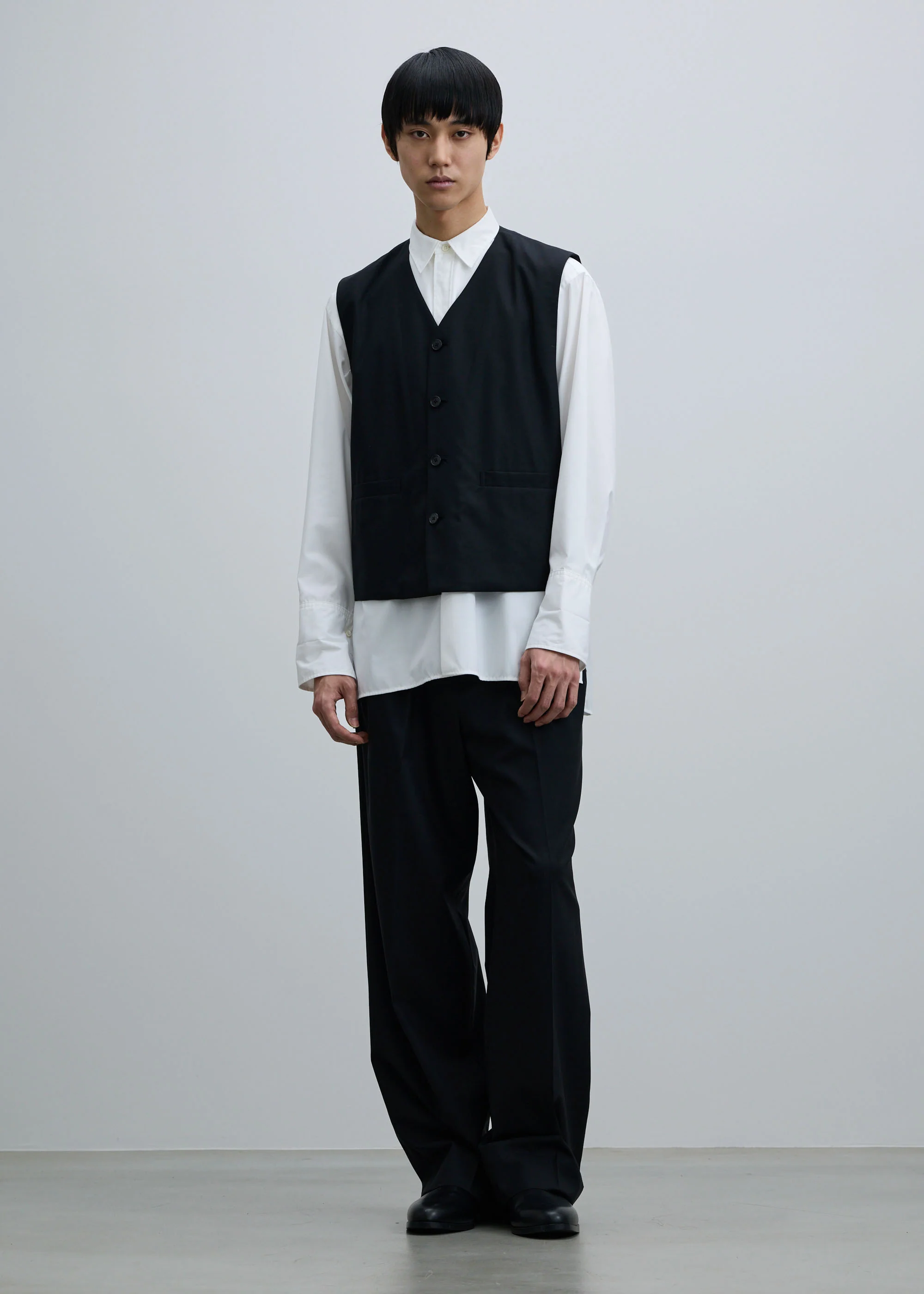 スーパー140ライトウールタックワイドストレートパンツ - Image 22