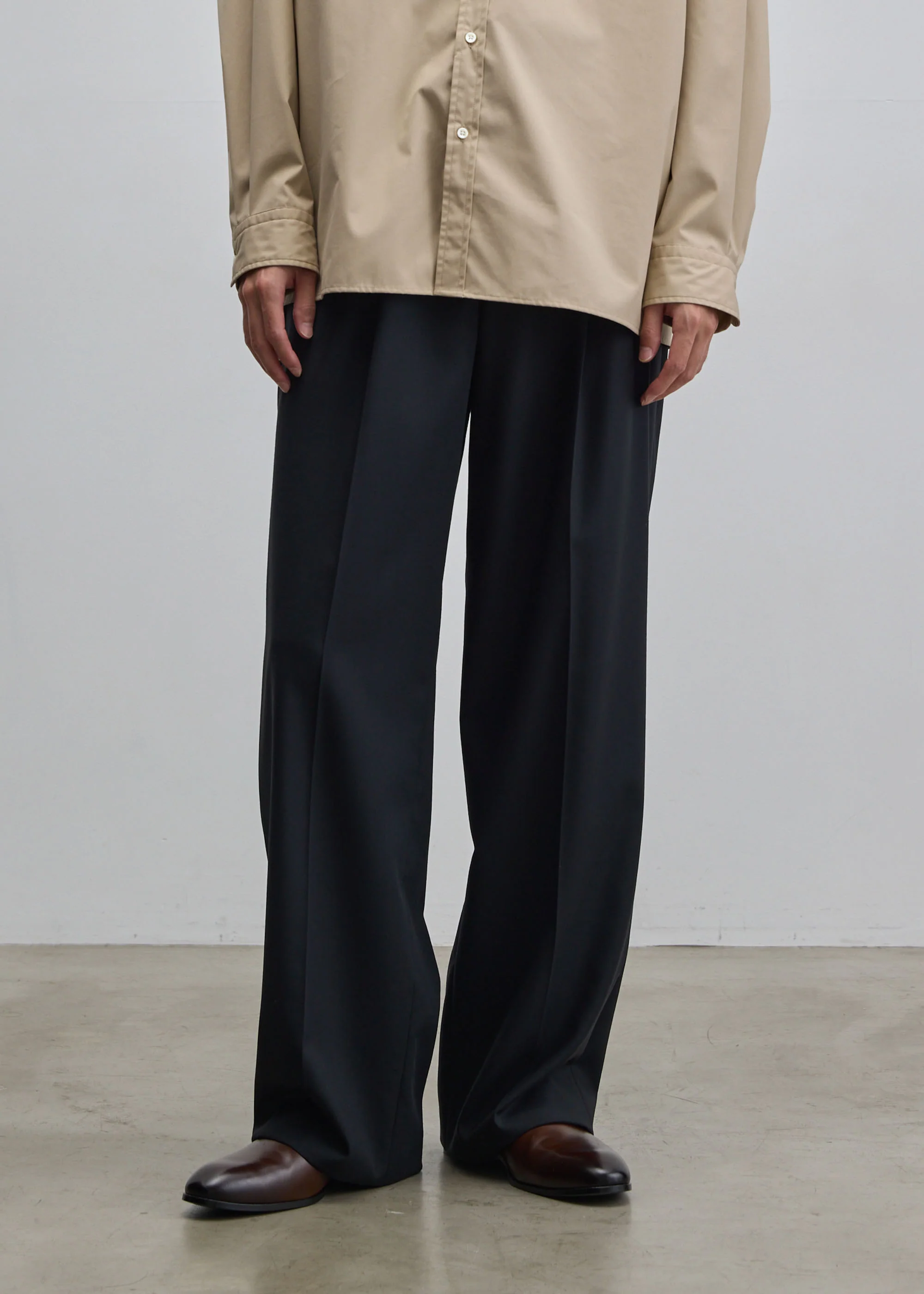 ウールツイルタックワイドストレートパンツ - Image 14