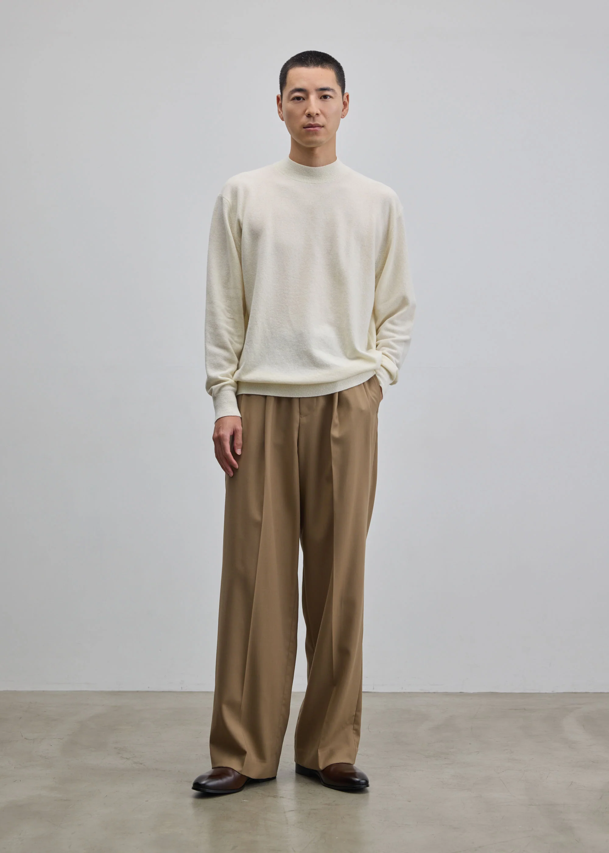 ウールツイルタックワイドストレートパンツ - Image 8
