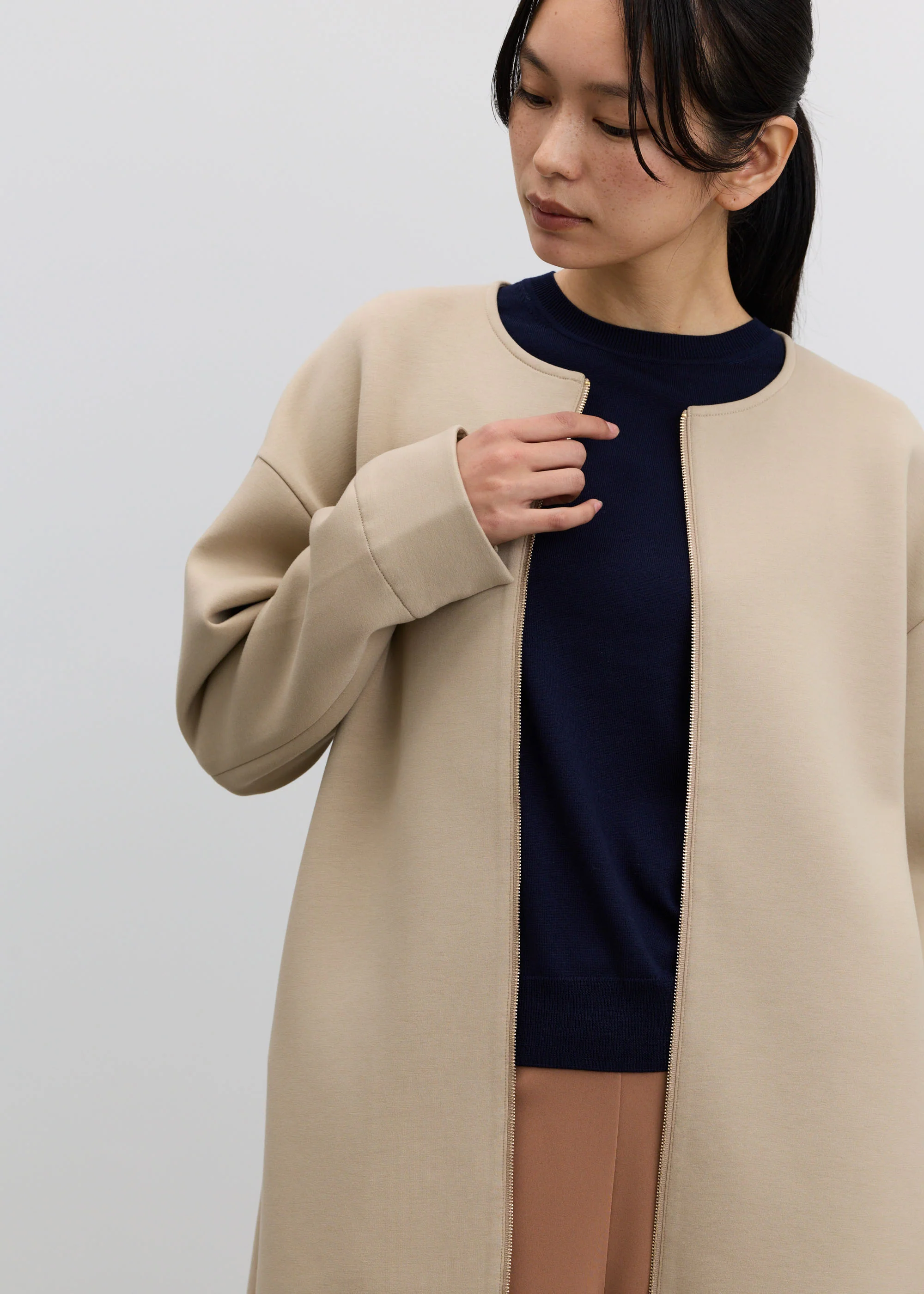 ソフトダブルフェイスジップコート - Image 15