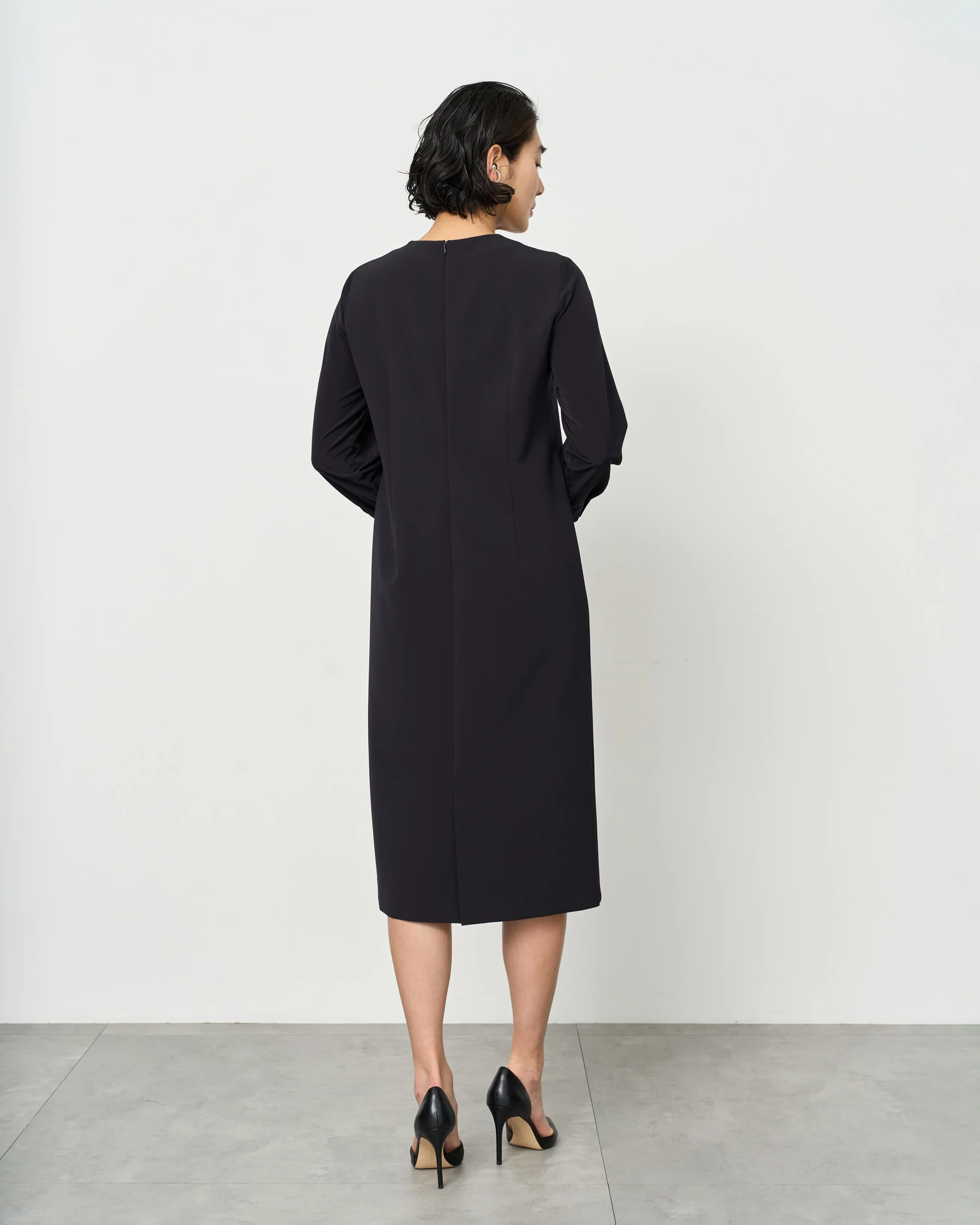ストレッチファイン袖切替ワンピース - Image 11