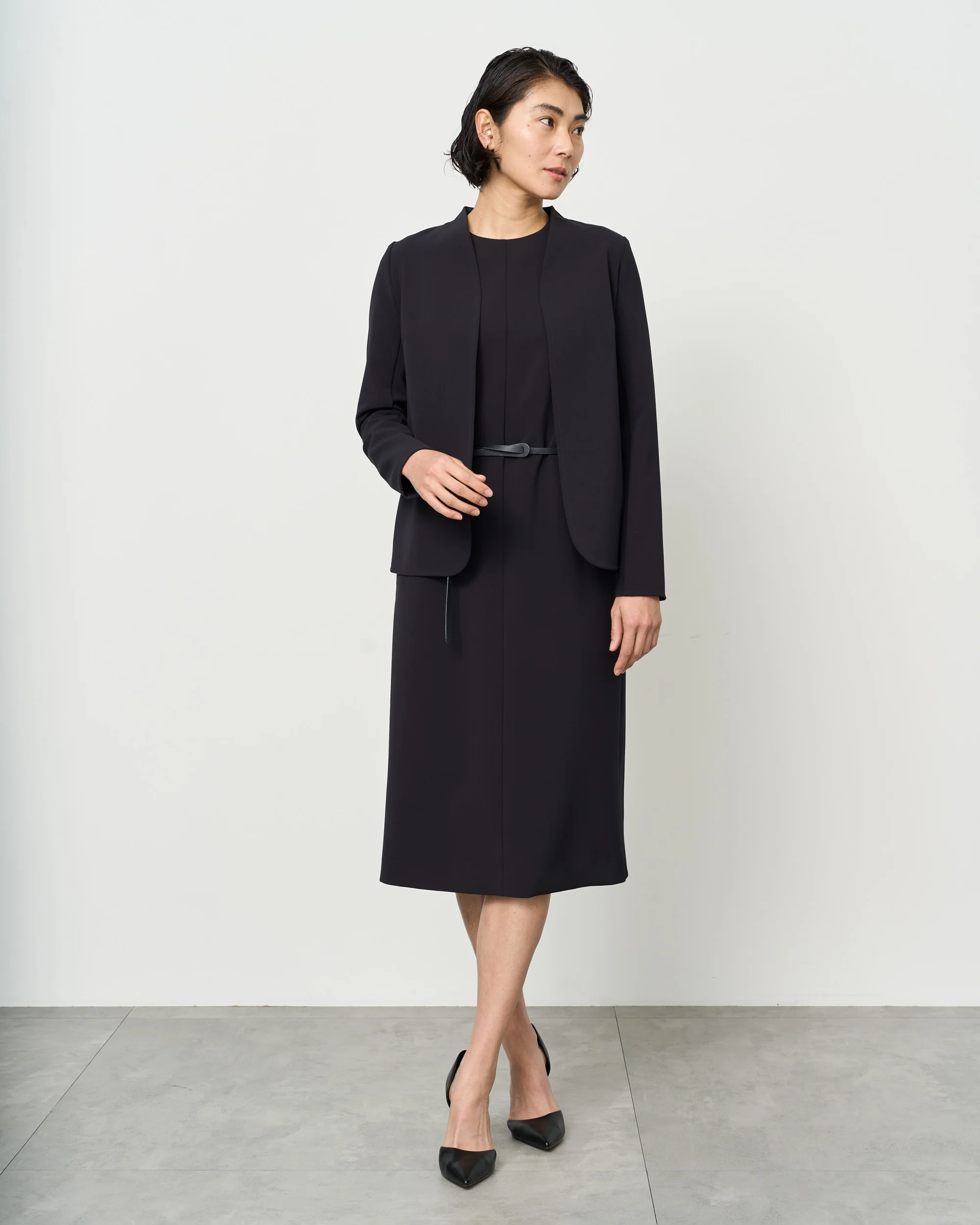 ストレッチファイン袖切替ワンピース - Image 13